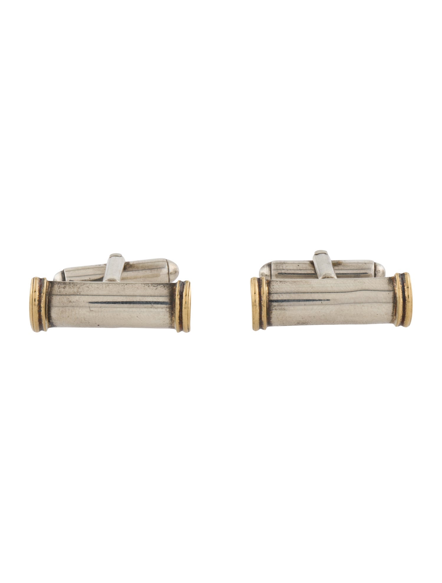 Tiffany & Co. Vintage Two-Tone Bar Cufflinks