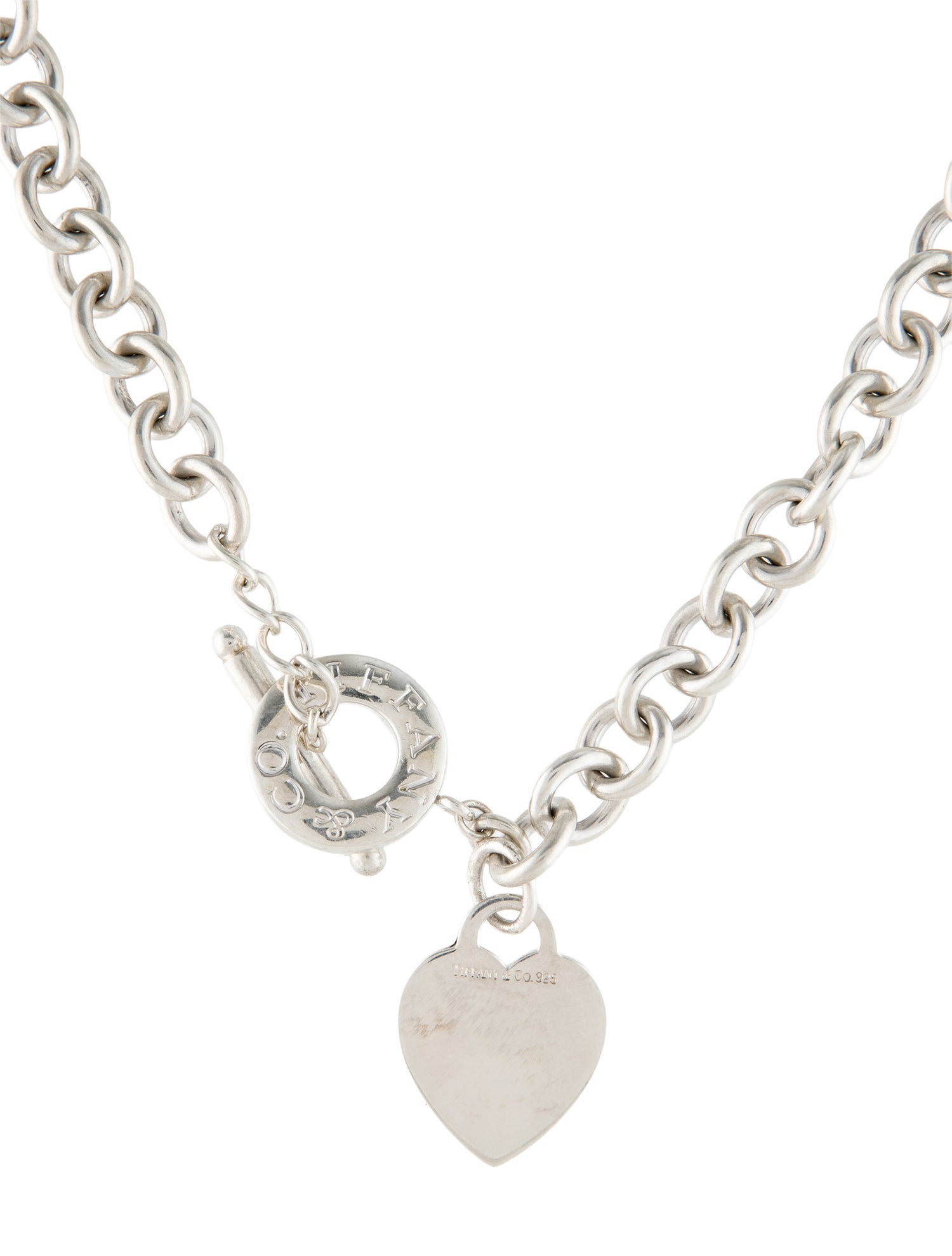 Tiffany & Co. Heart Charm Toggle Necklace