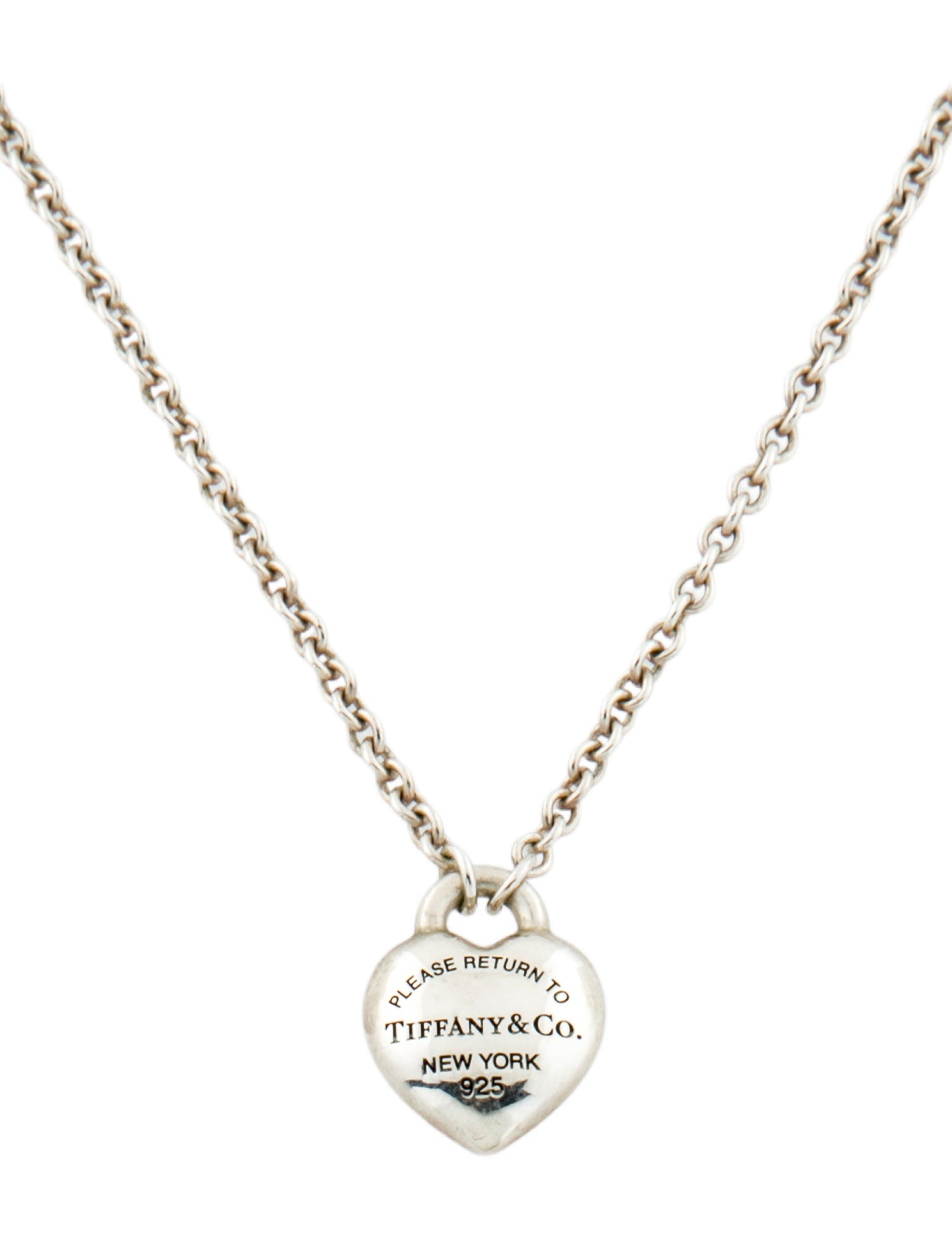 Tiffany & Co. Full Heart Pendant Necklace