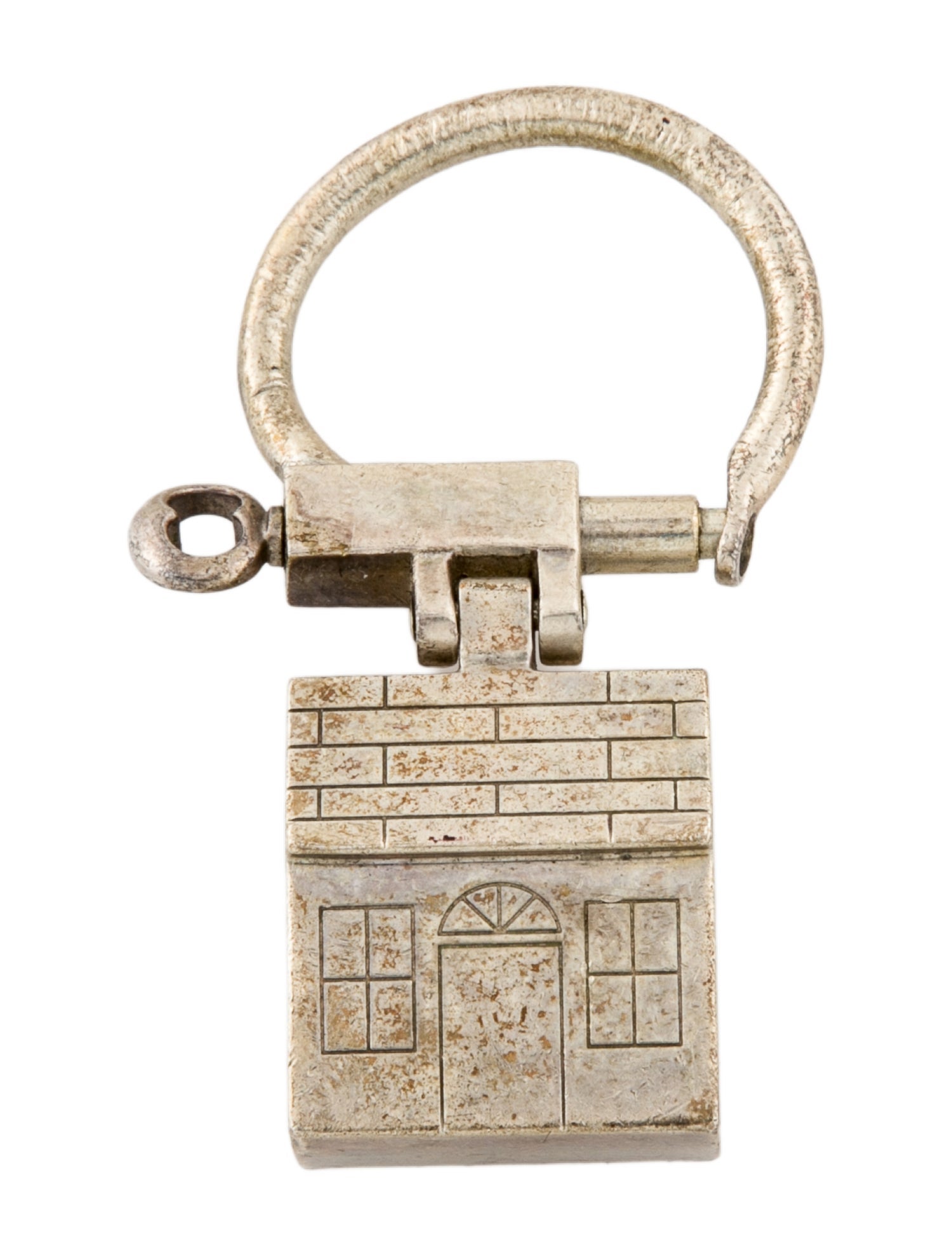 Tiffany & Co. metal house keychain charm