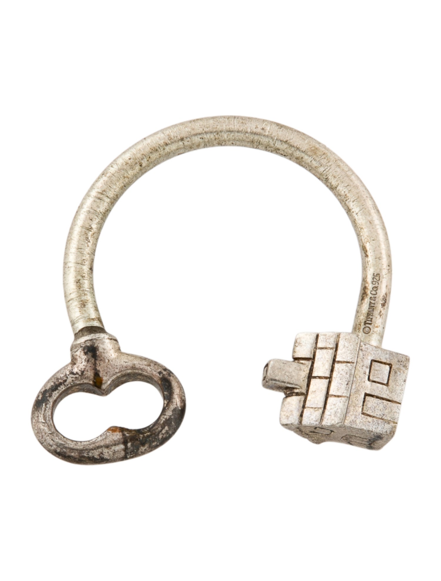 Tiffany & Co. metal keychain charm