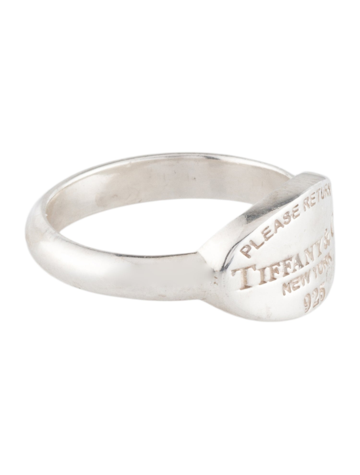 Tiffany & Co. Oval Tag Signet Ring