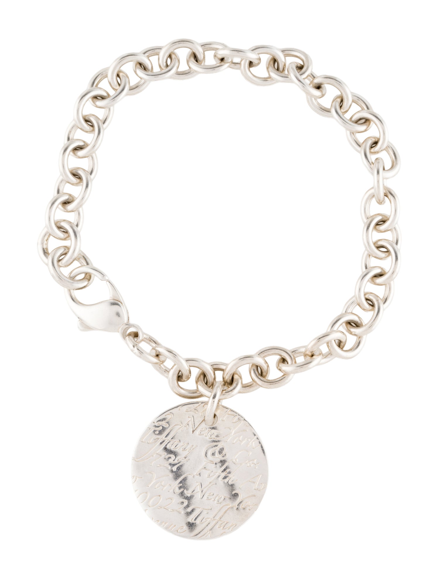 Tiffany & Co. Round Tag Charm Bracelet