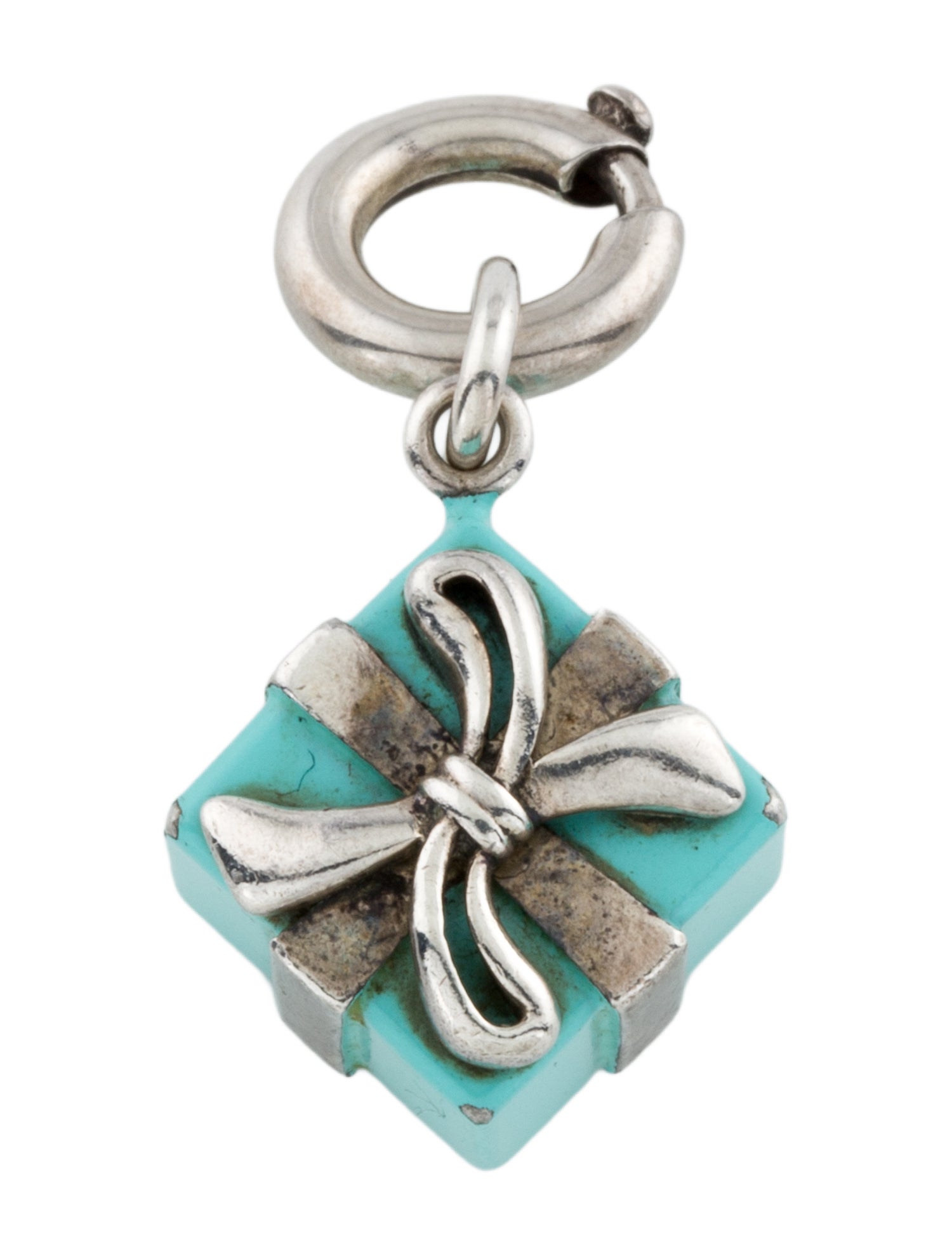 Tiffany & Co. Enamel Gift Box Charm