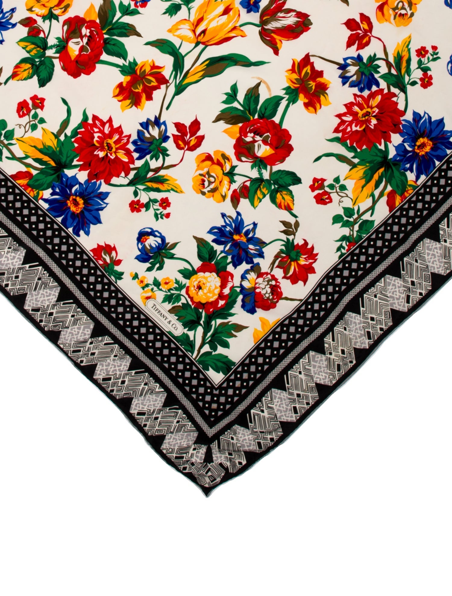Tiffany & Co. Le Paradis du Roy Floral Print Scarf