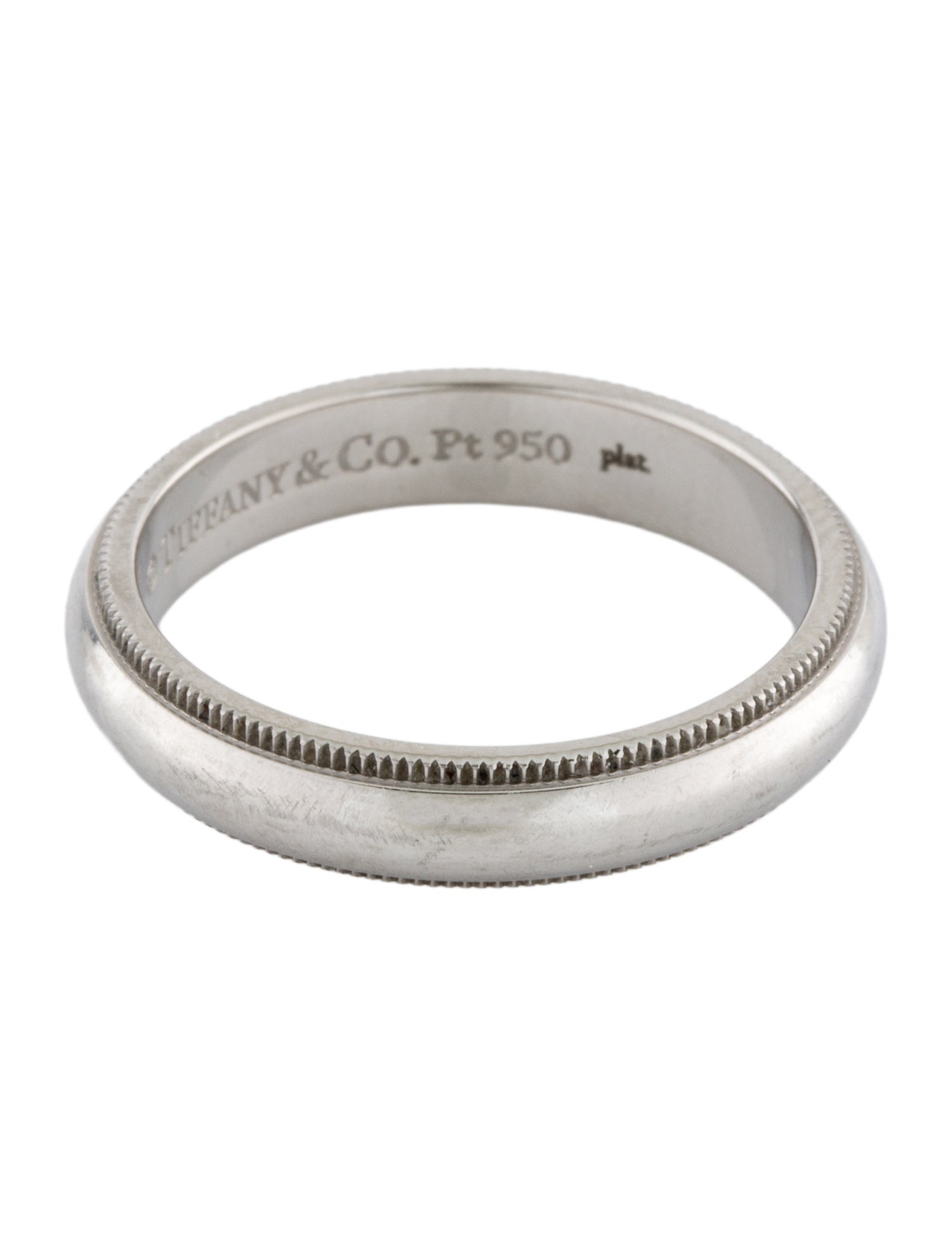 Tiffany & Co. Platinum Milgrain Wedding Band