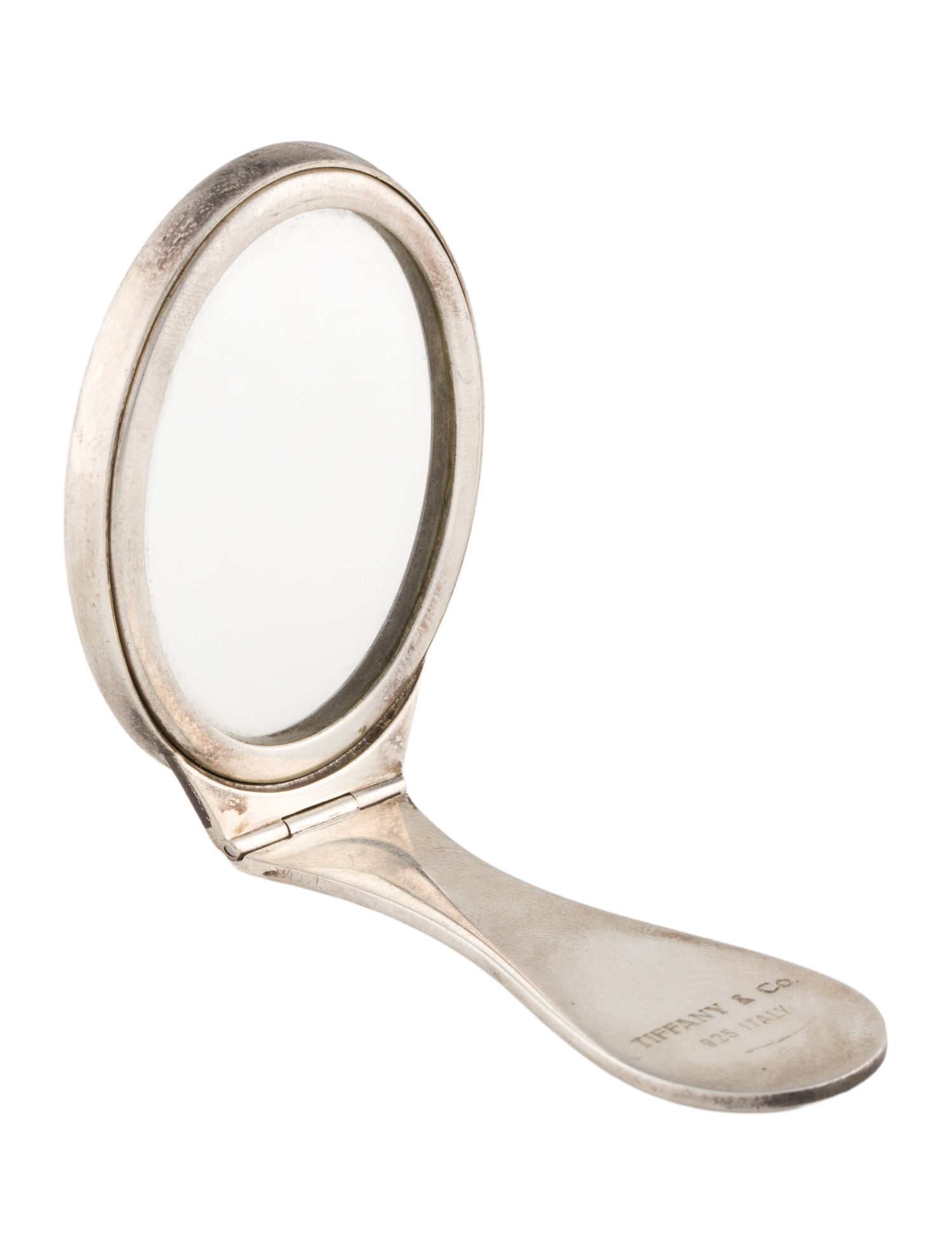 Tiffany & Co. Sterling Folding Pocket Vanity Mirror