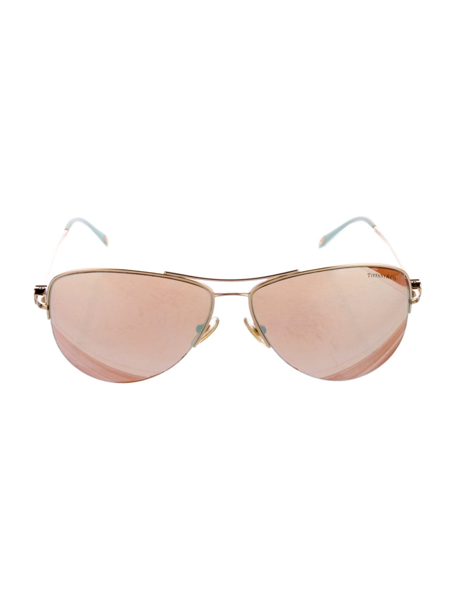 Tiffany & Co. Aviator Mirrored Sunglasses