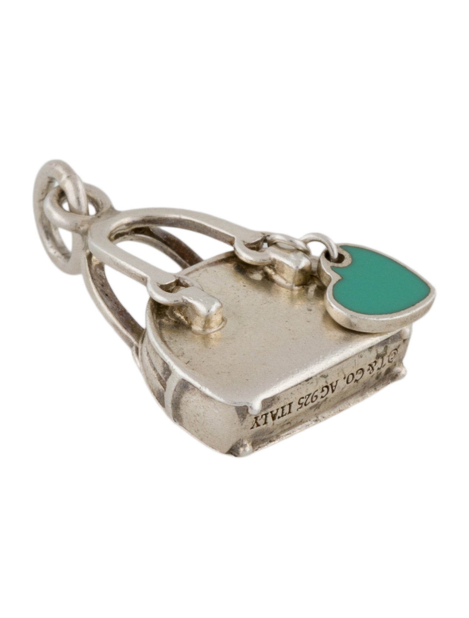 Tiffany & Co. Enamel Heart Purse Charm