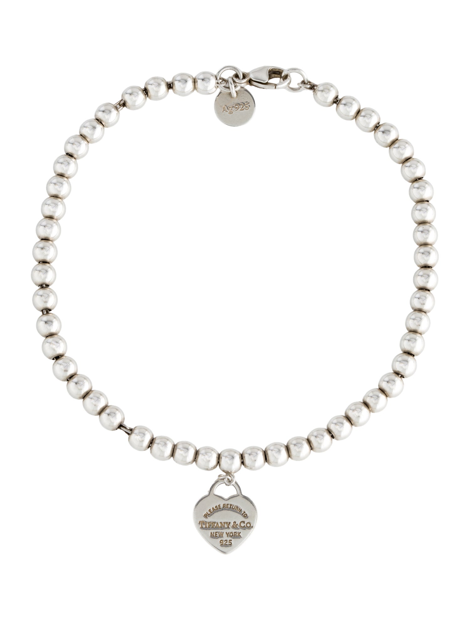 Tiffany & Co. Tiffany Blue® Heart Tag Bead Bracelet