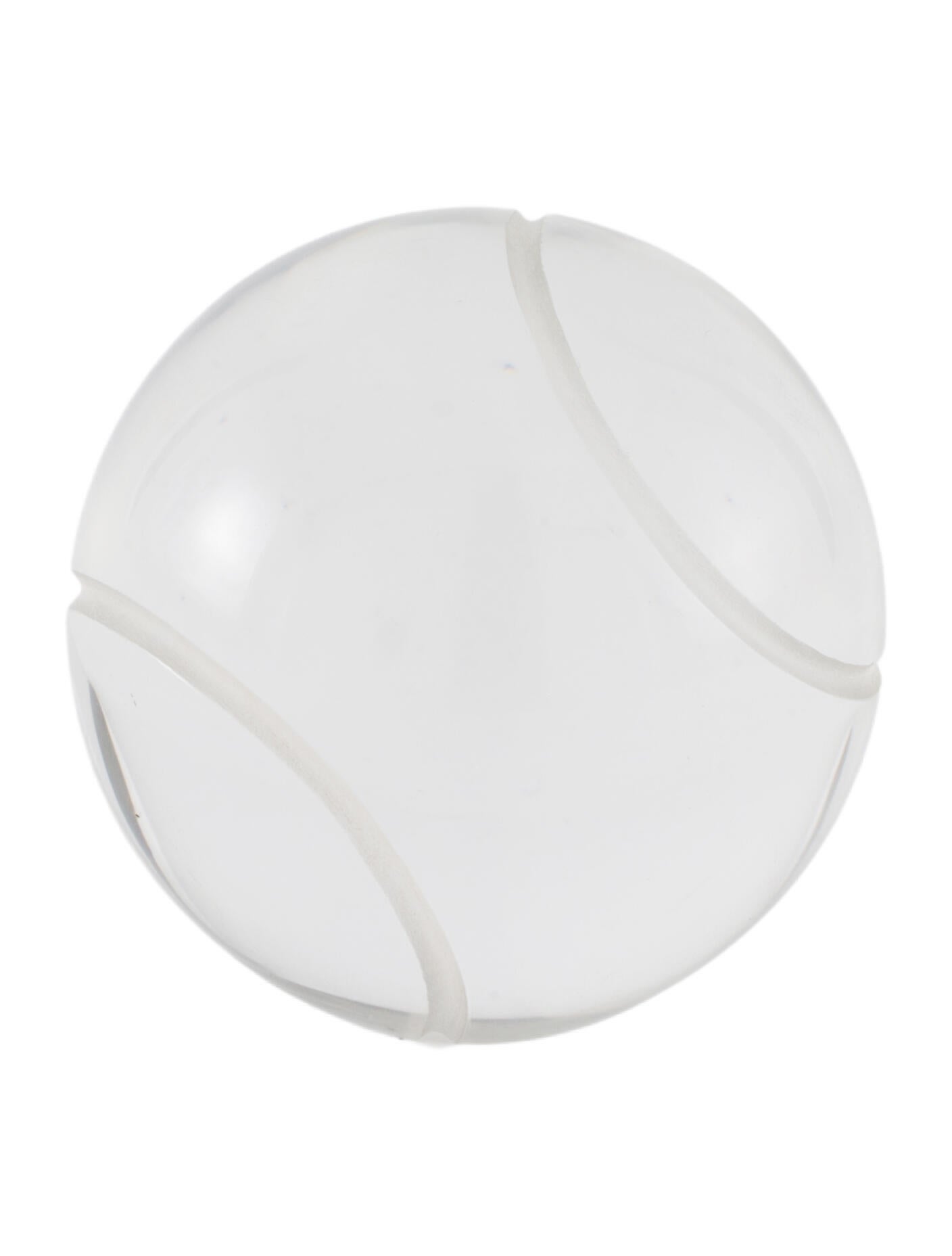 Tiffany & Co. Glass Tennis Ball Paperweight