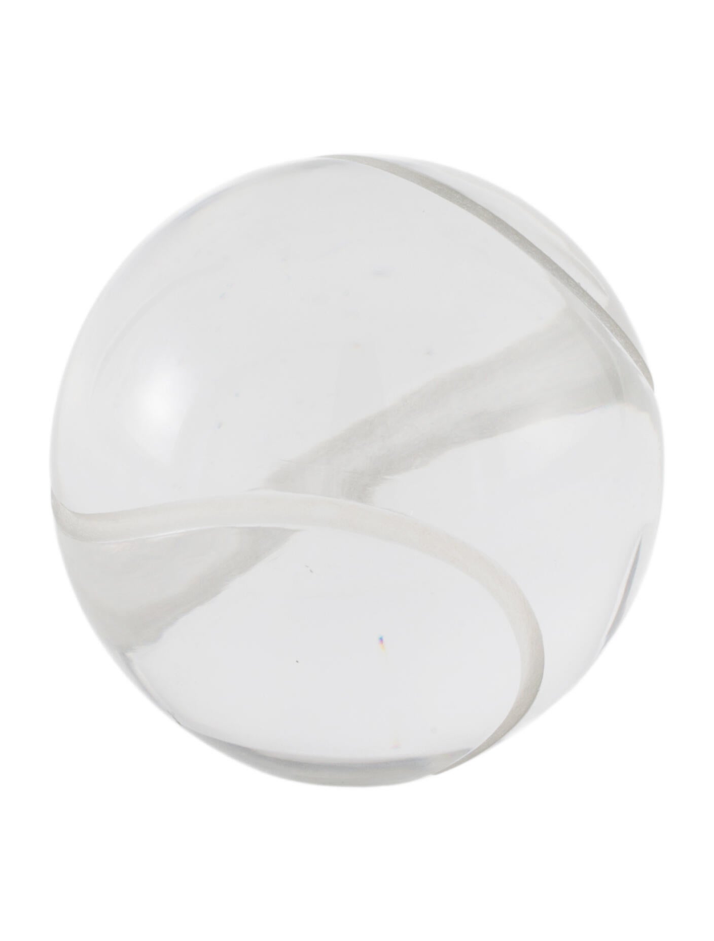 Tiffany & Co. Glass Tennis Ball Paperweight