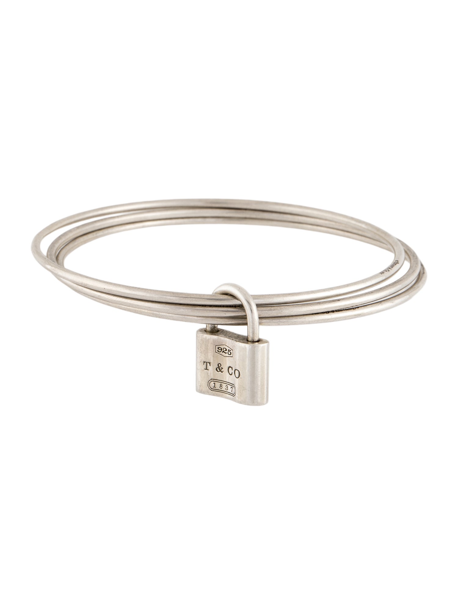Tiffany & Co. Lock Triple Bangle Bracelet