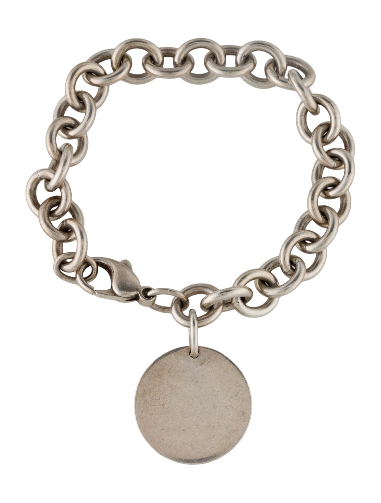 Tiffany & Co. Round Tag Charm Bracelet