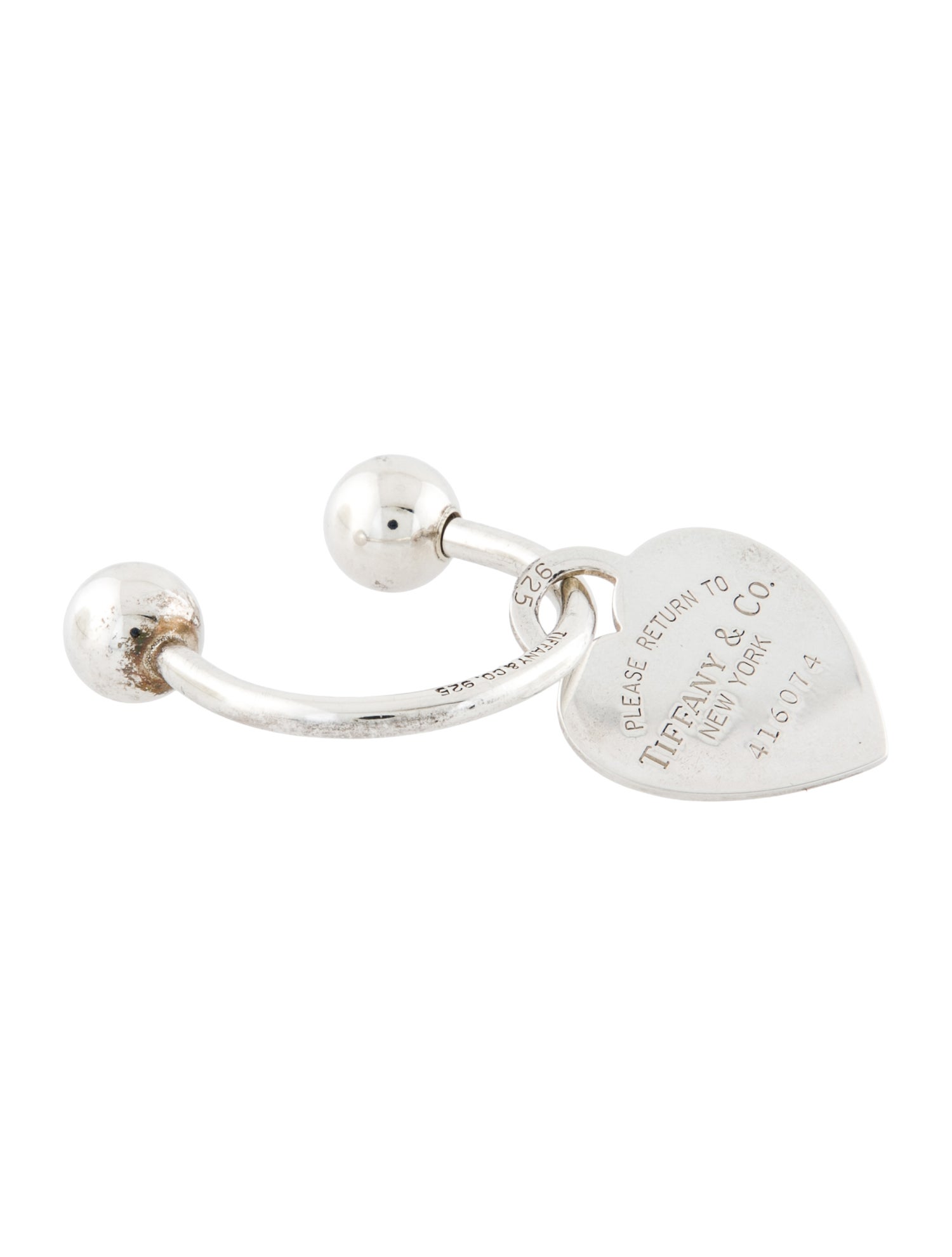 Tiffany & Co. Women's Silver Metal Key Ring