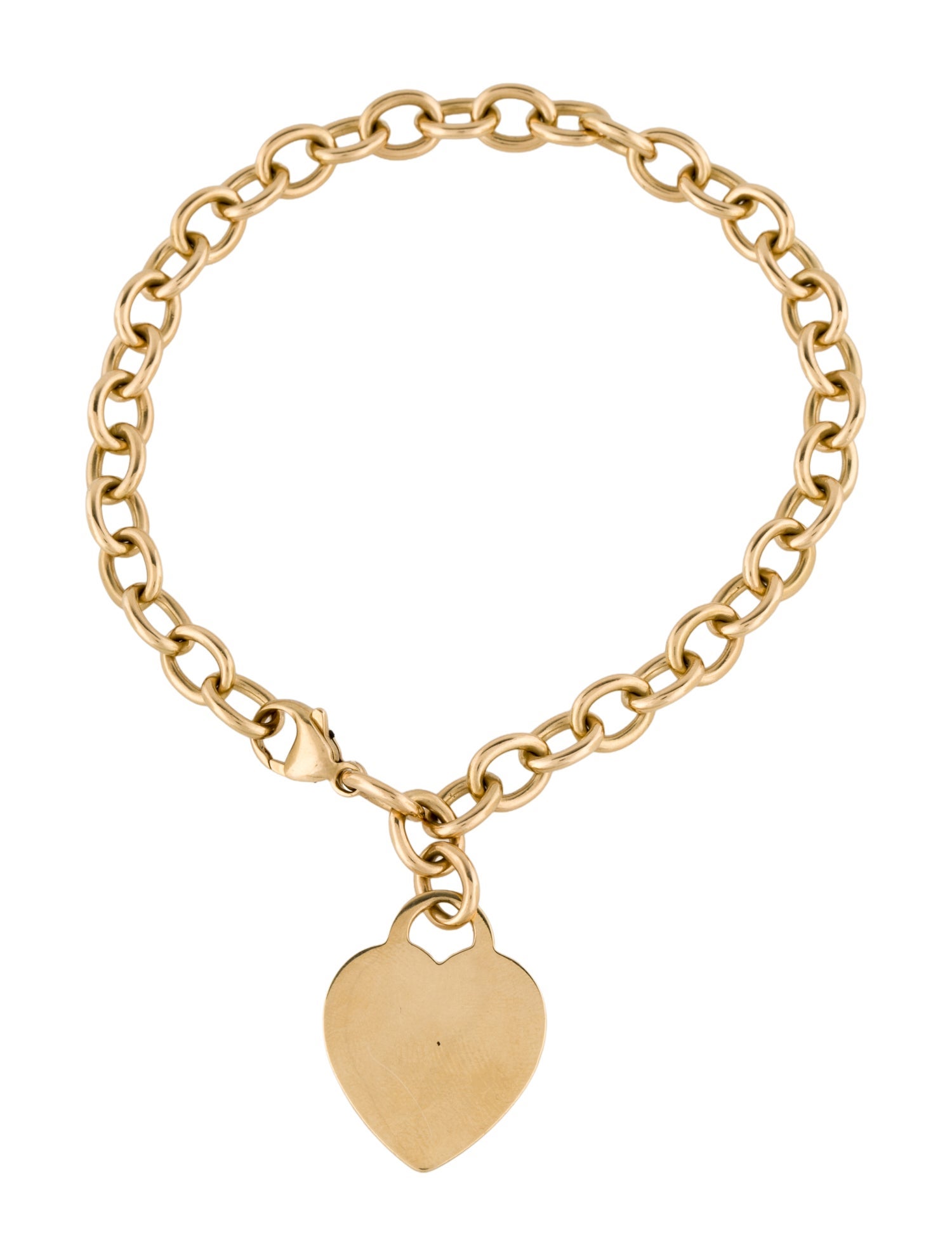 Tiffany & Co. 18K Heart Tag Charm Bracelet