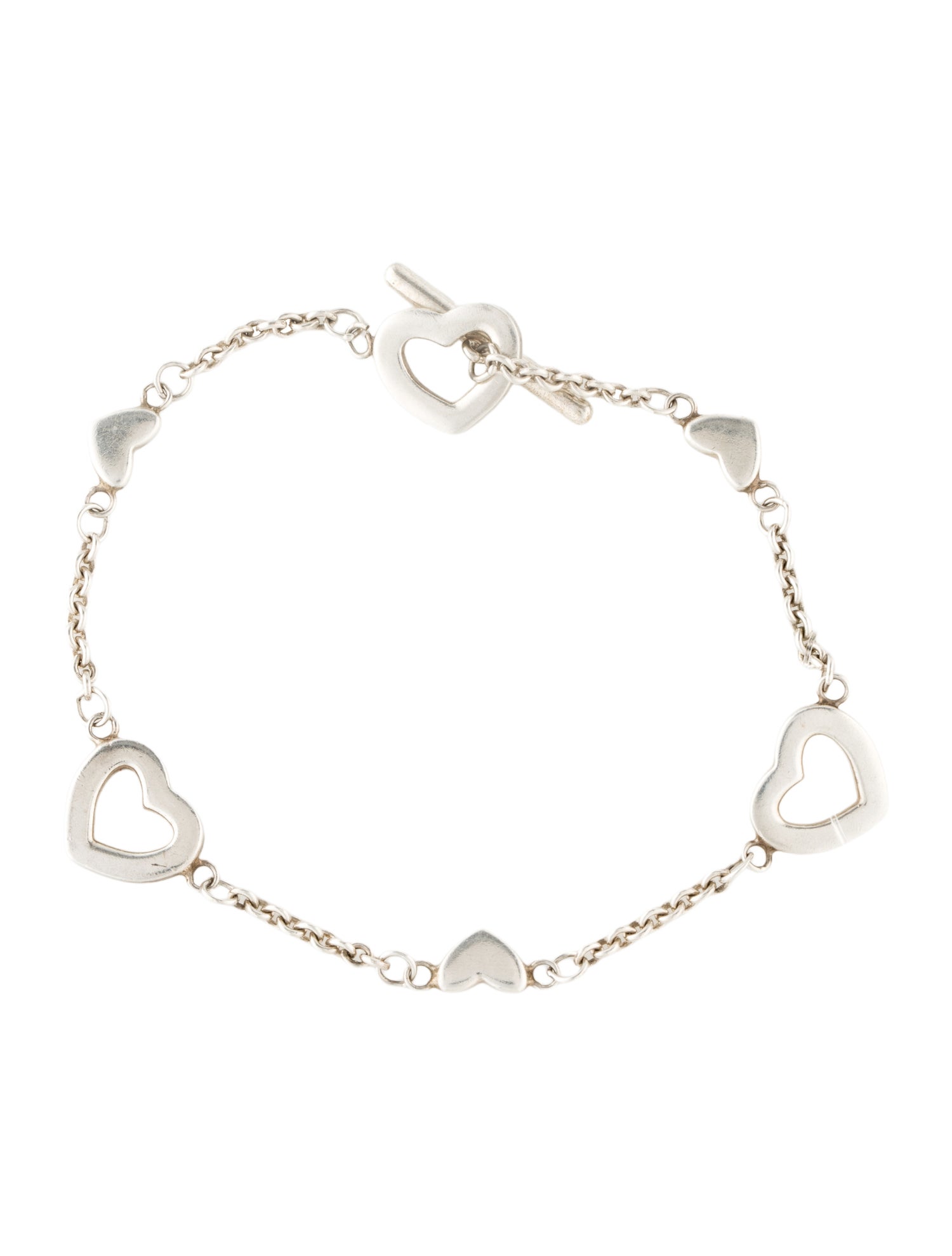 Tiffany & Co. Heart Station Toggle Bracelet