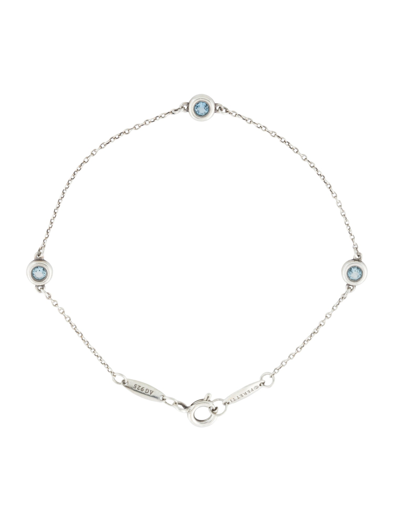 Tiffany & Co. Aquamarine Color By The Yard Bracelet