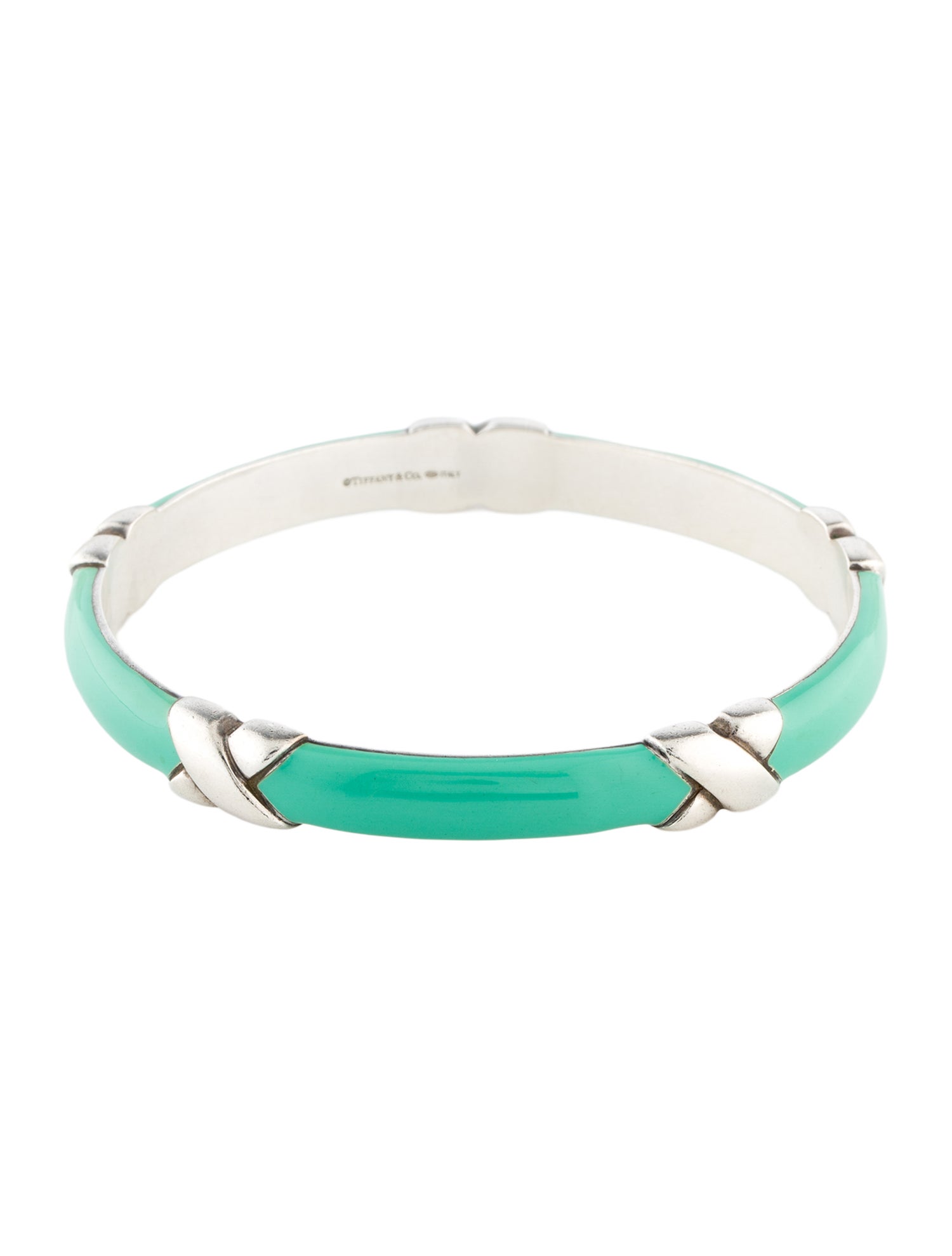 Tiffany & Co. Enamel Signature X Bangle