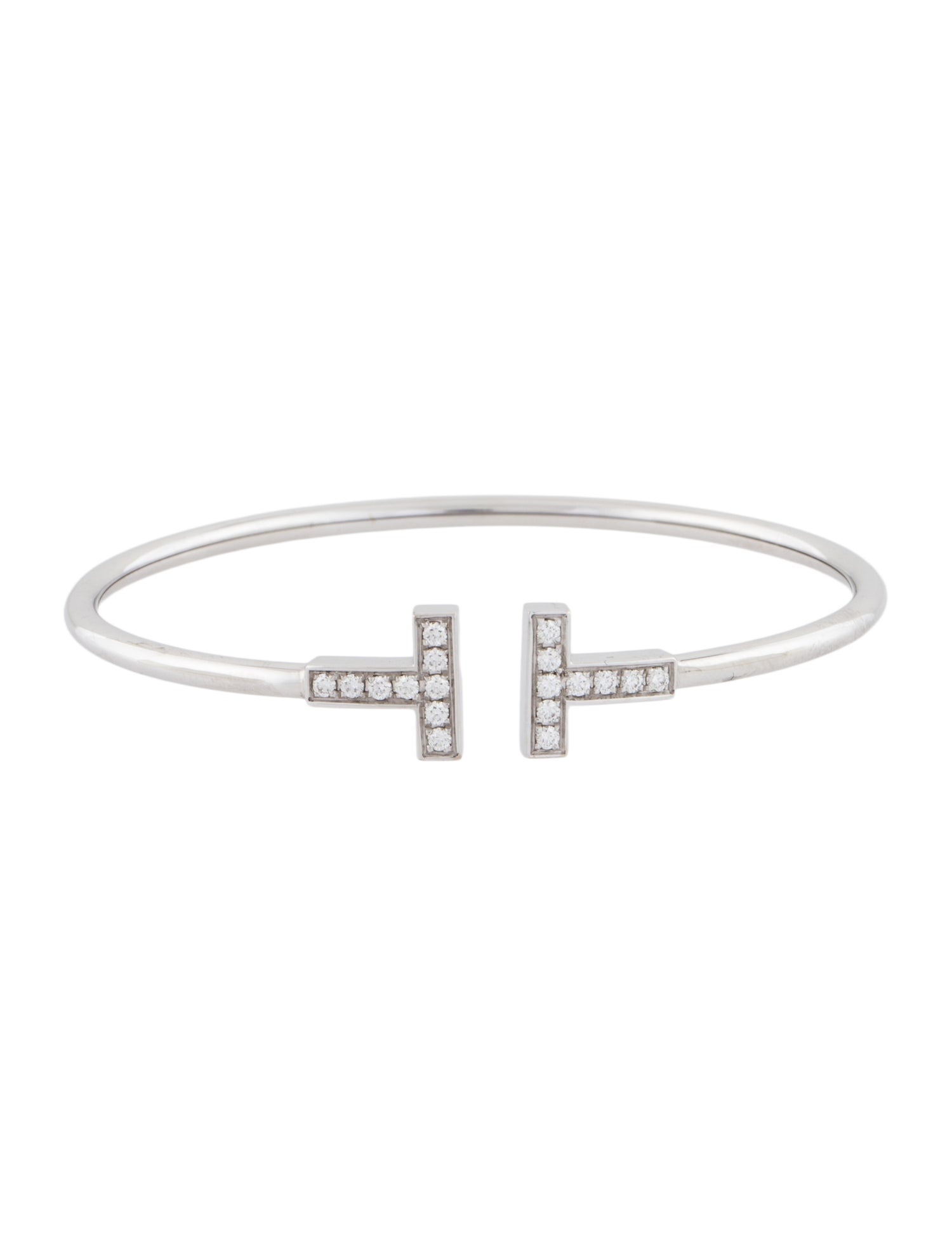 Tiffany & Co. 18K Diamond Wire Bracelet