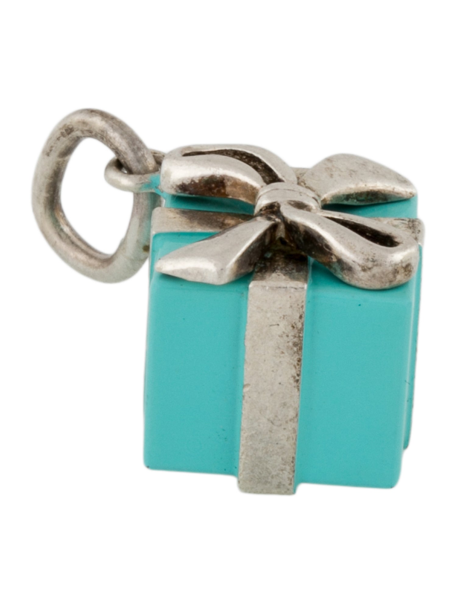 Tiffany & Co. Enamel Gift Box Charm