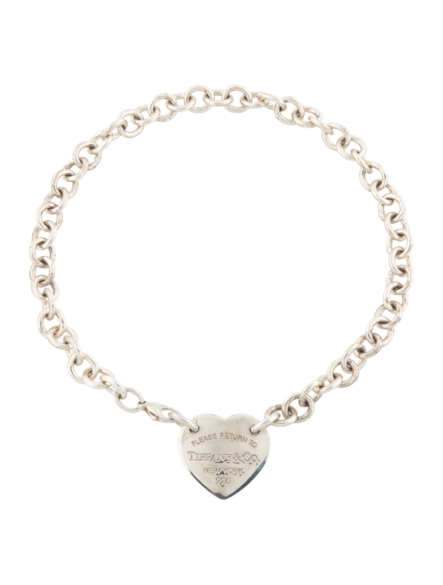 Tiffany & Co. Heart Tag Chain Link Choker