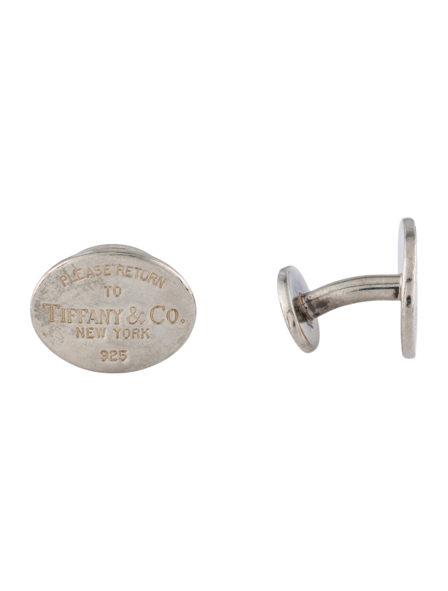 Tiffany & Co. Oval Tag Cufflinks