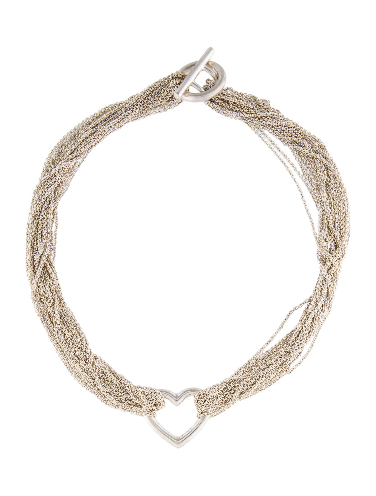 Tiffany & Co. Heart Toggle Multistrand Necklace