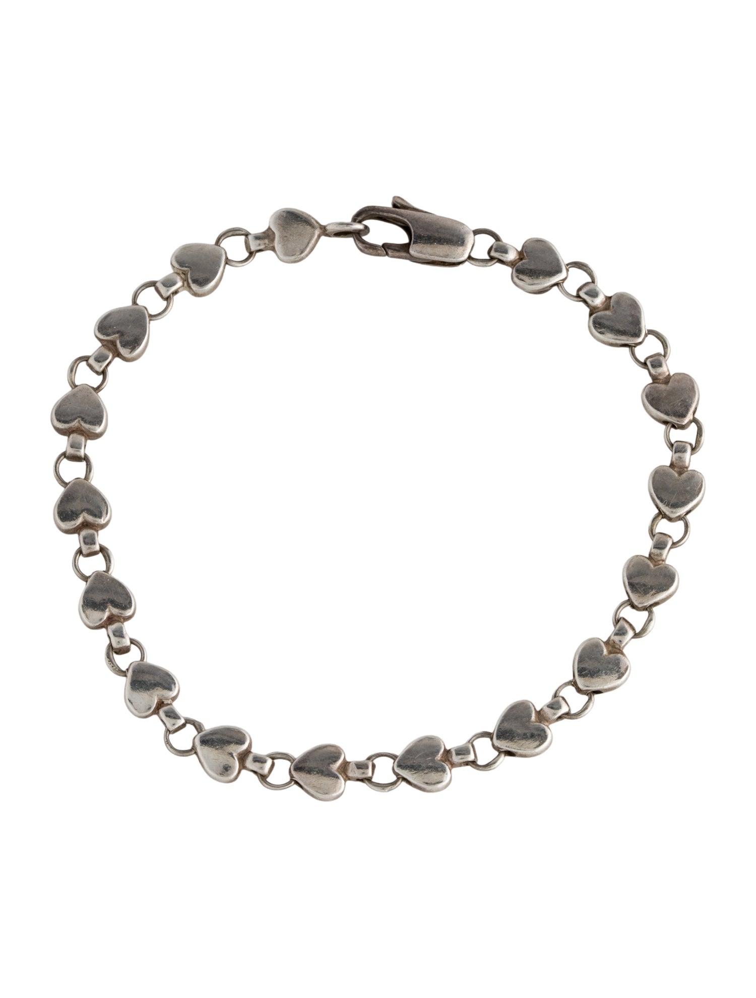 Tiffany & Co. Vintage Heart Link Bracelet