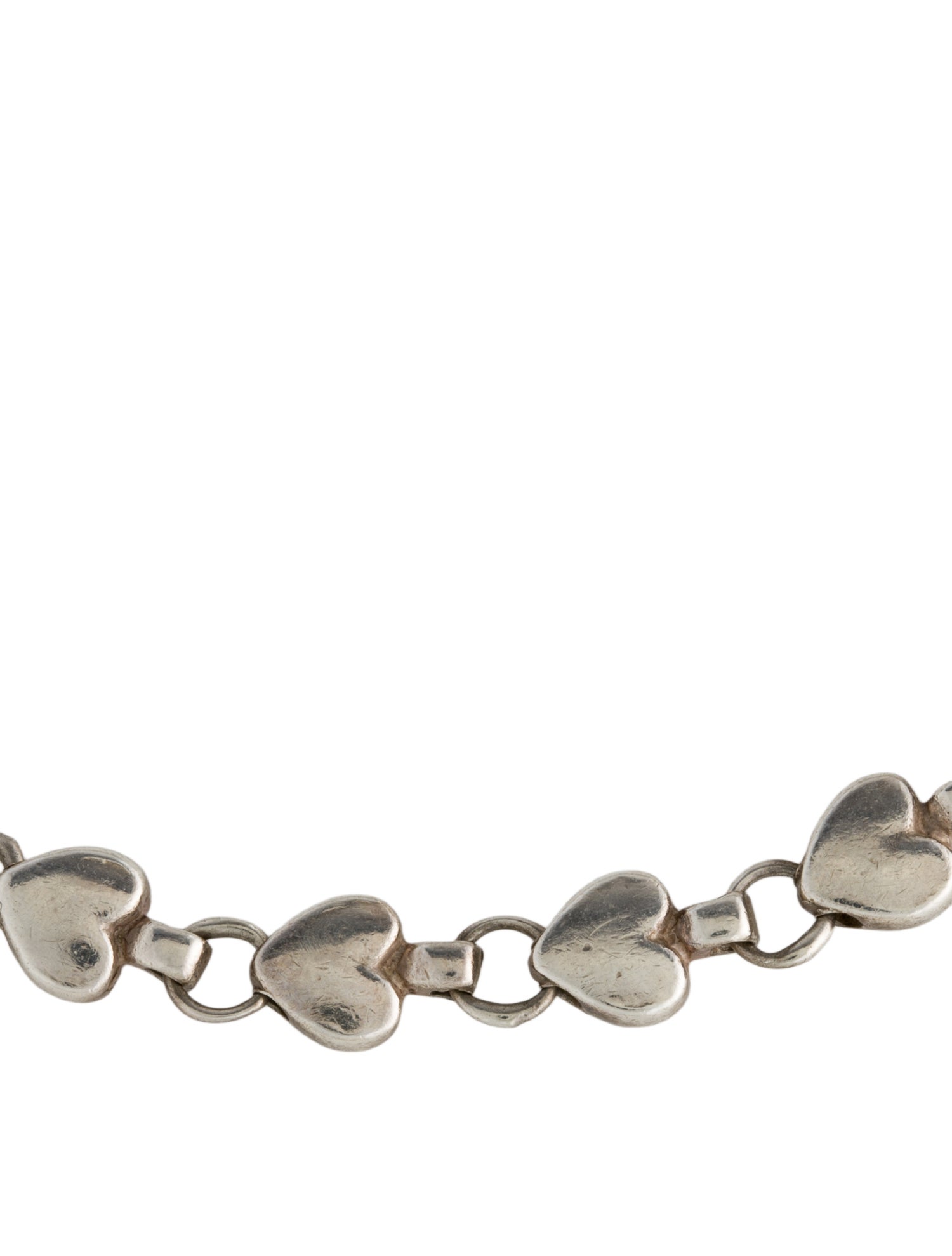 Tiffany & Co. Vintage Heart Link Bracelet