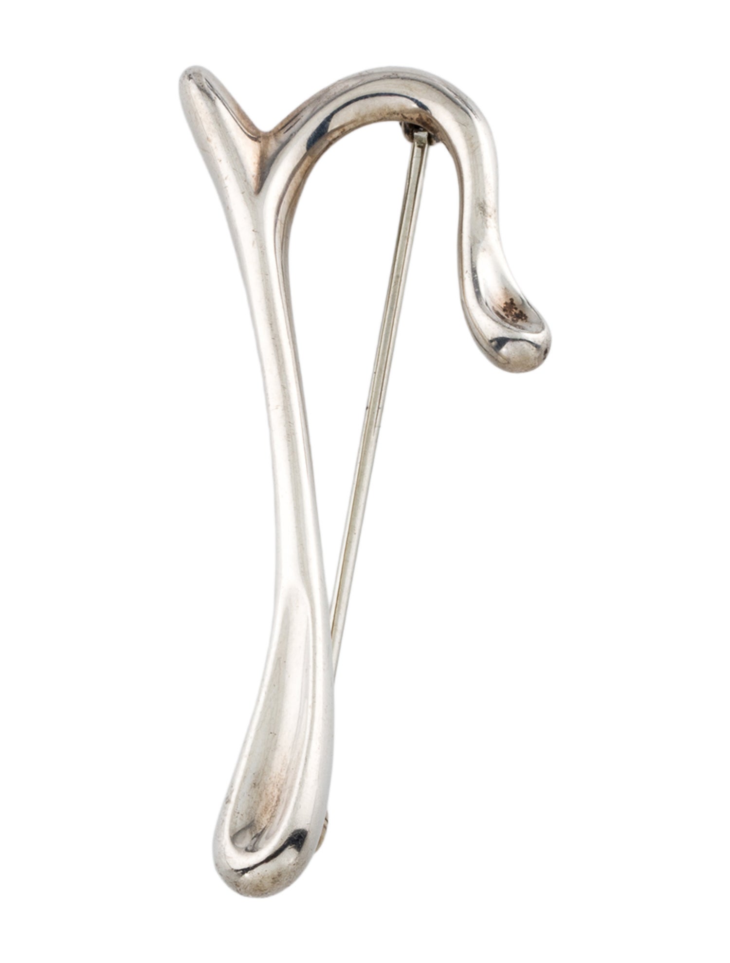 Tiffany & Co. Vintage Small Alphabet 'R' Brooch Pin