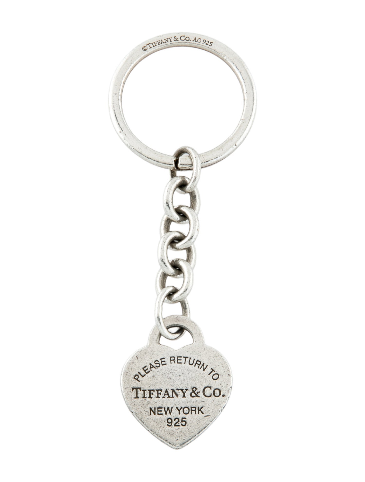 Tiffany & Co. Silver Heart Keychain