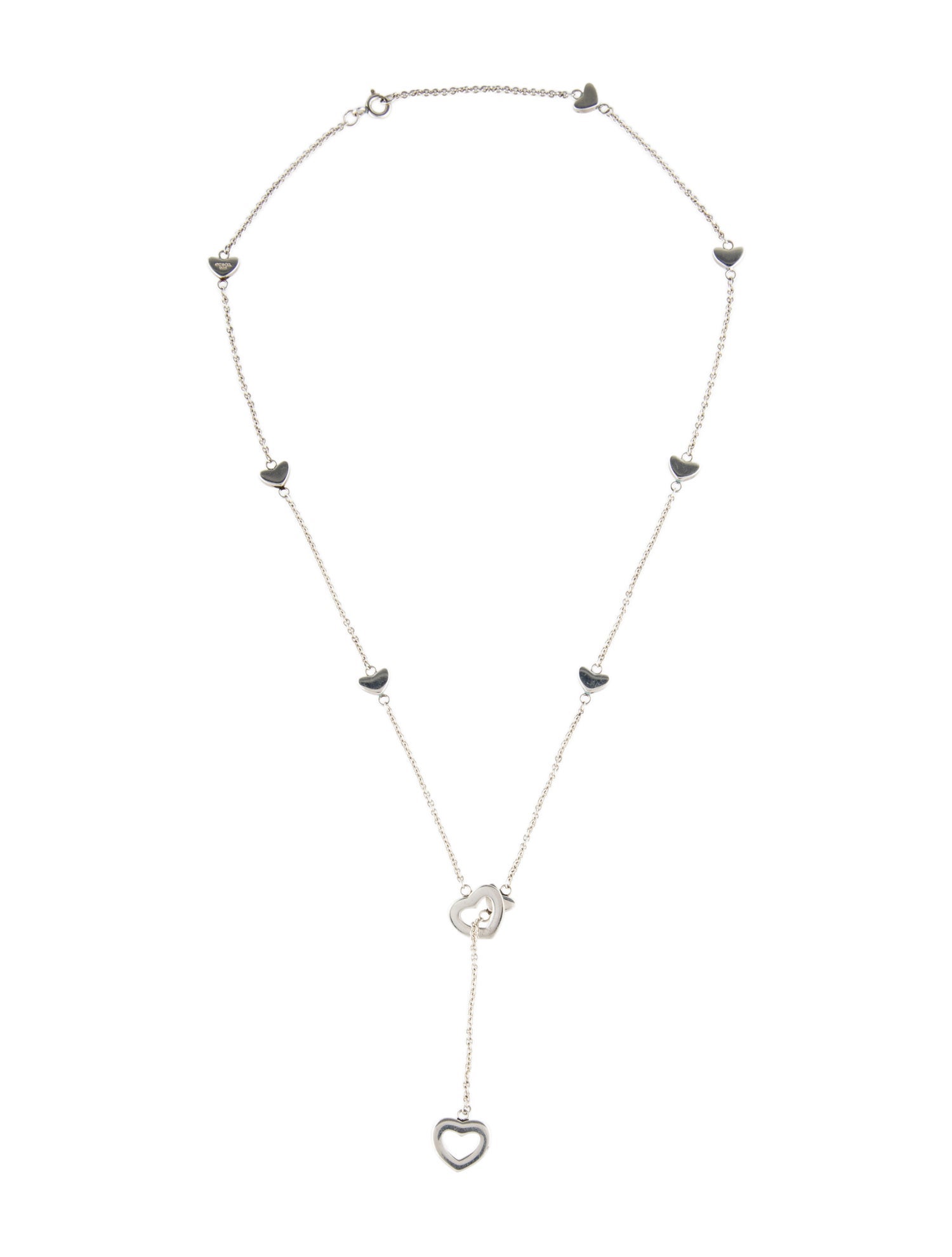 Tiffany & Co. Heart Station Lariat Necklace