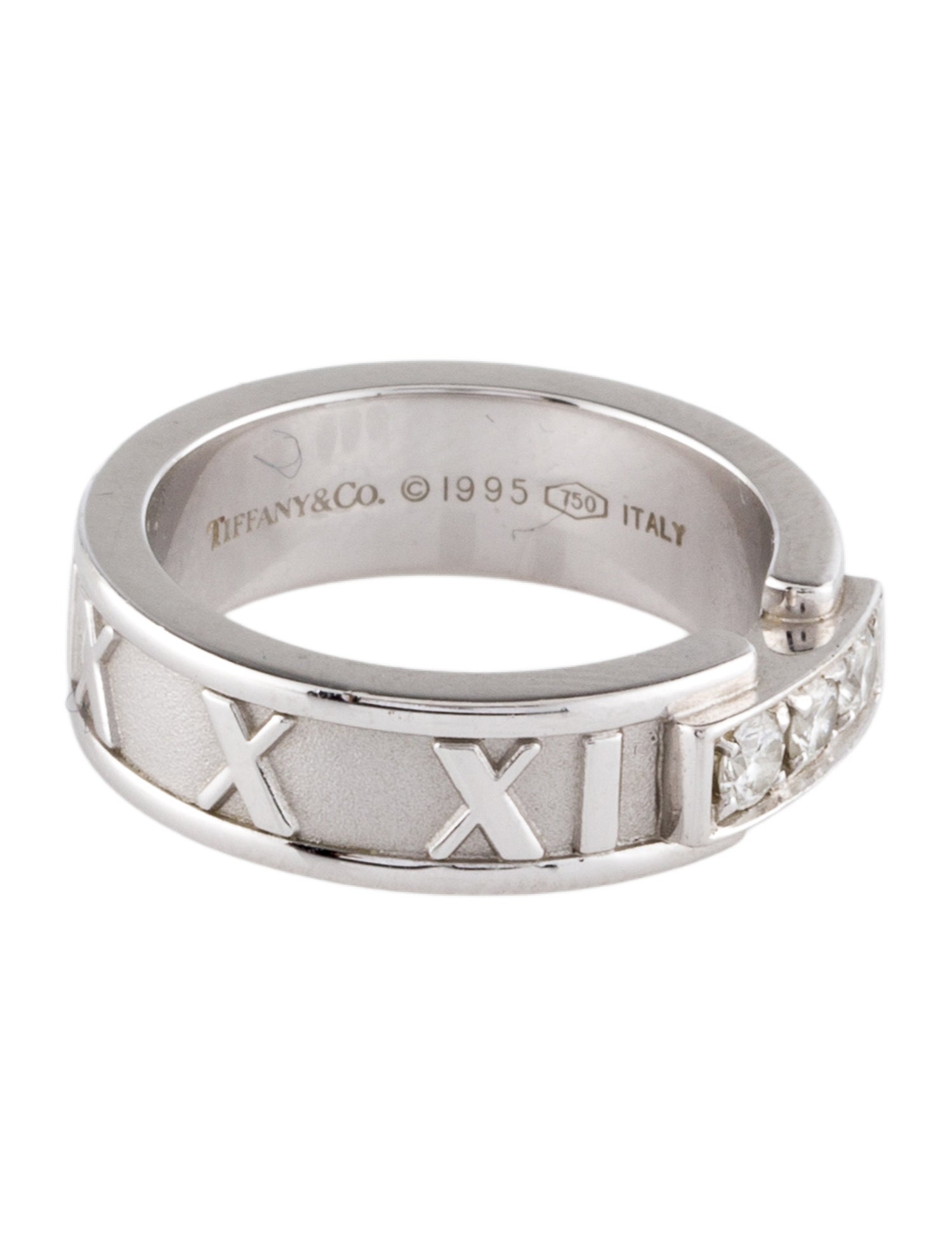 Tiffany & Co. Vintage 18K Diamond Atlas Band