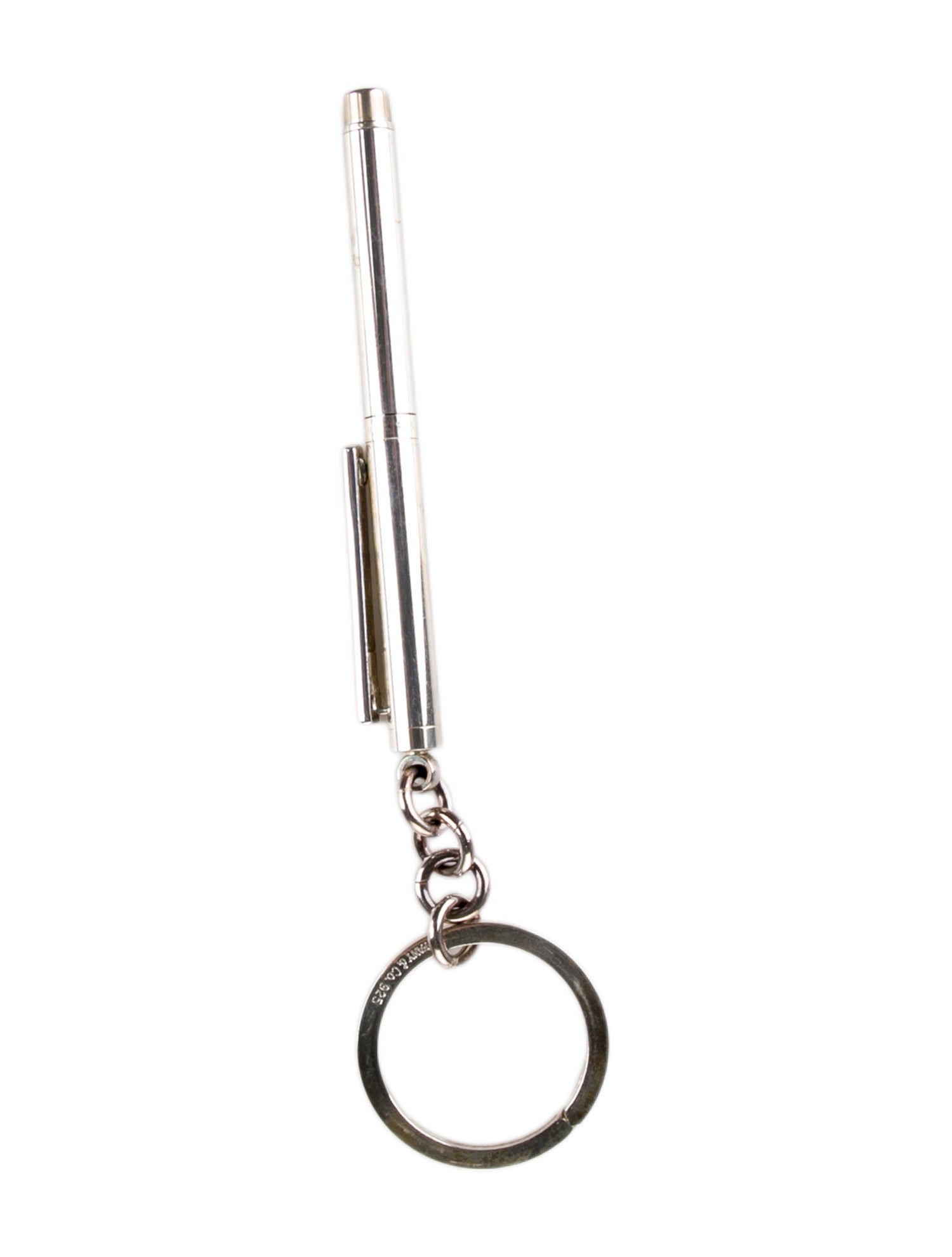 Tiffany & Co. Ballpoint Pen Logo Keychain