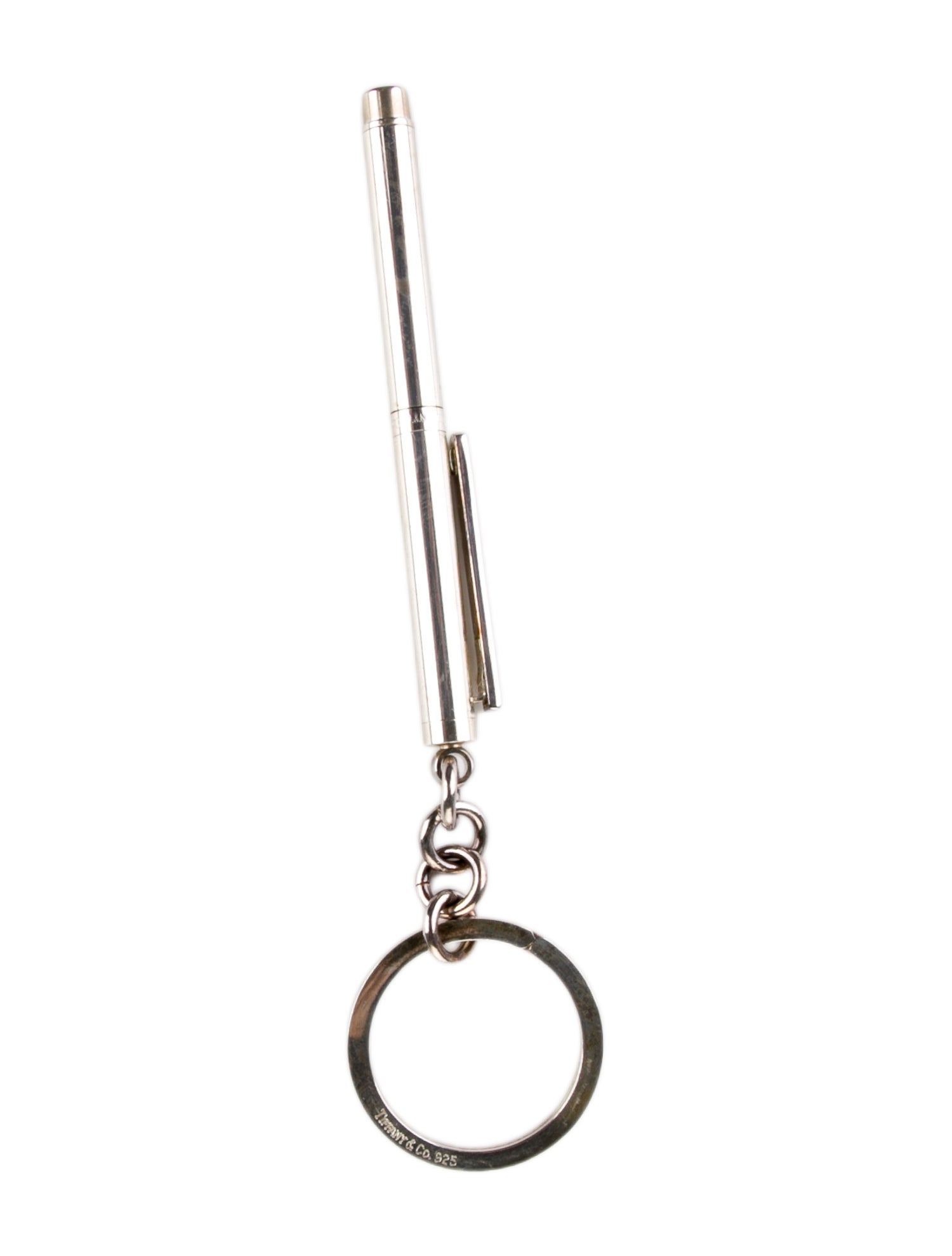 Tiffany & Co. Ballpoint Pen Logo Keychain