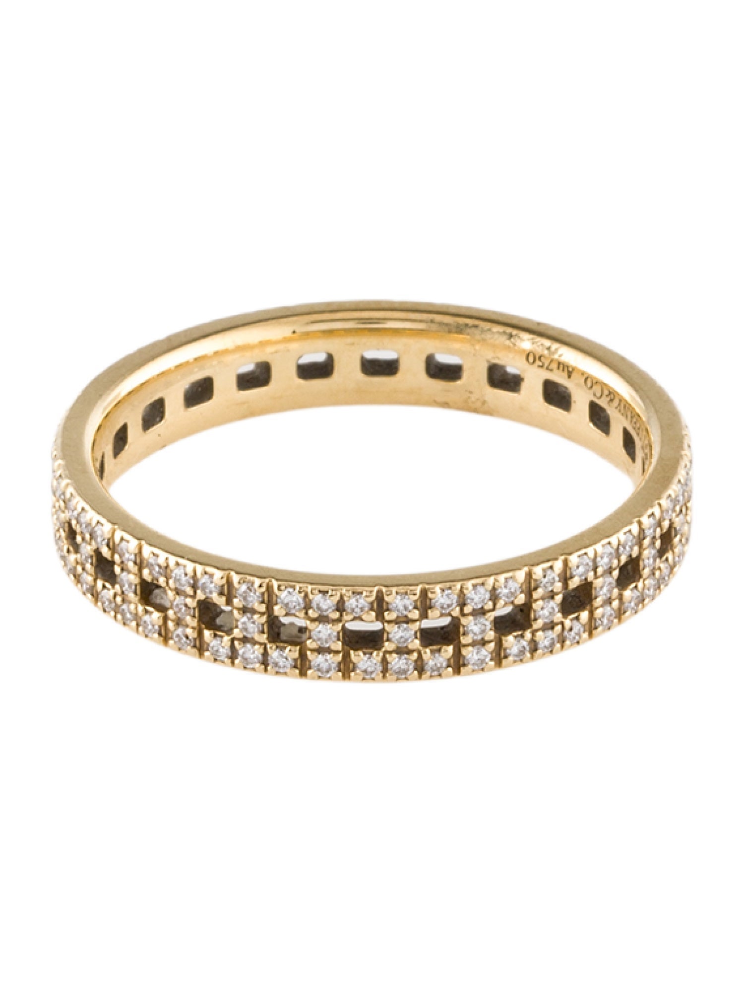 Tiffany & Co. 18K Diamond True Narrow Ring