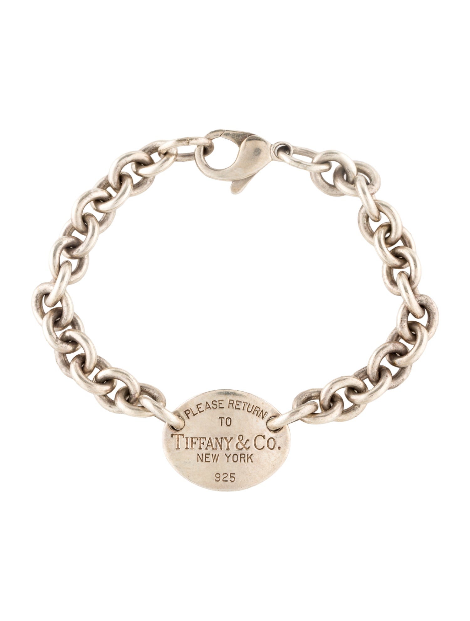 Tiffany & Co. Oval Tag Link Bracelet