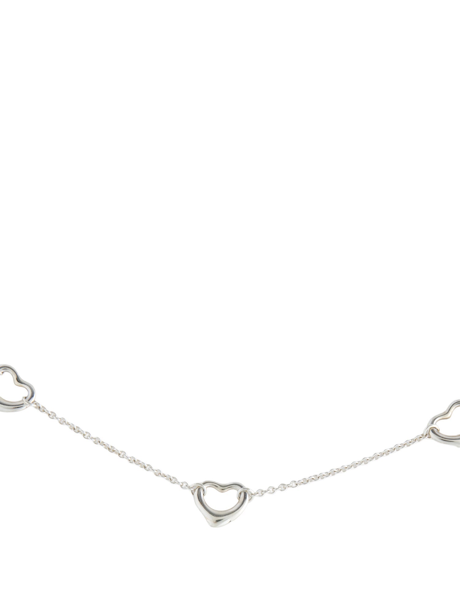 Tiffany & Co. Open Heart Station Necklace