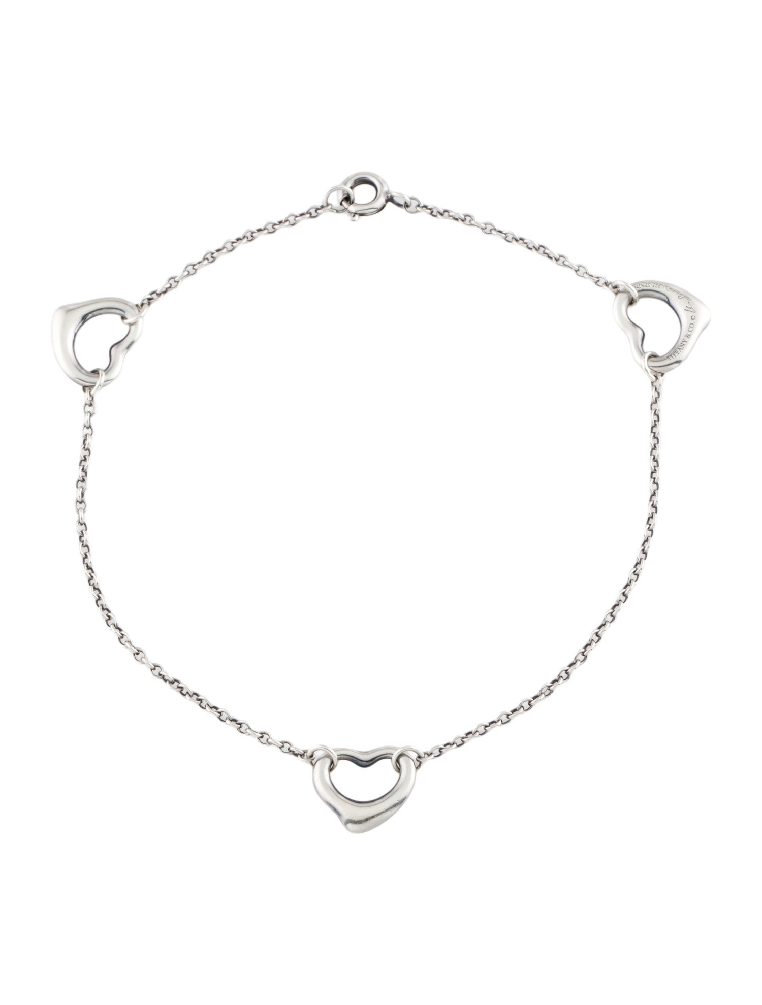 Tiffany & Co. Open Heart Station Bracelet