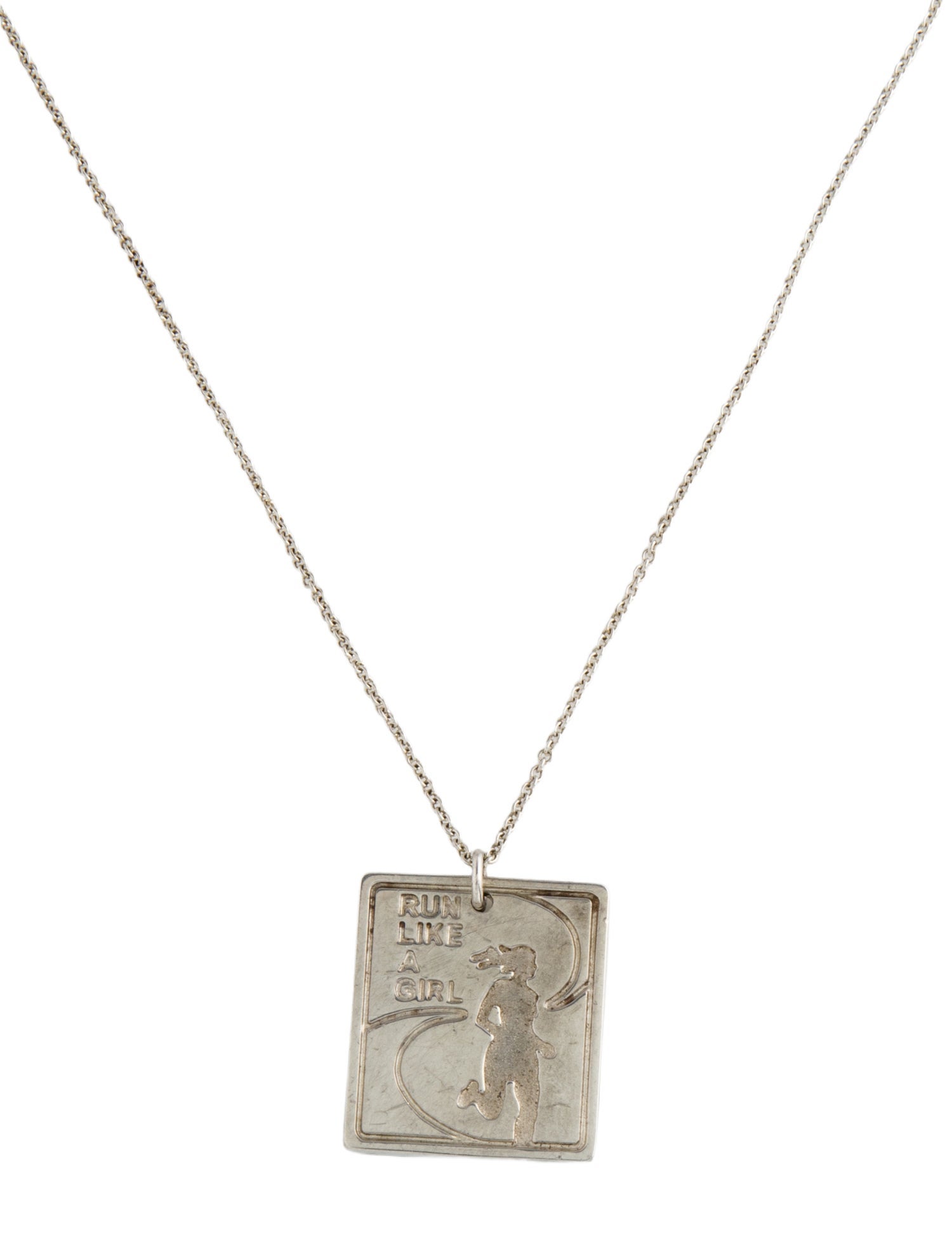 Tiffany & Co. Run Like A Girl Pendant Necklace