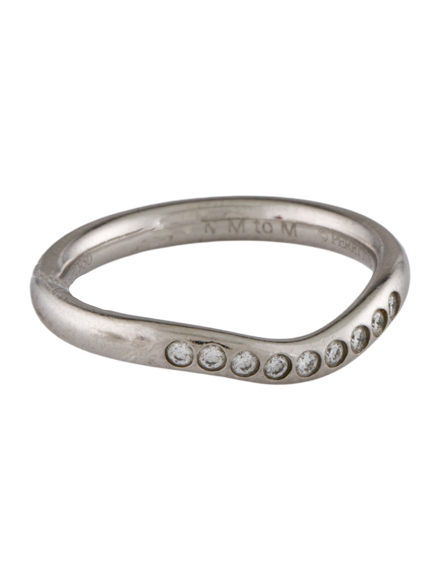 Tiffany & Co. Platinum Diamond Wedding Band Ring