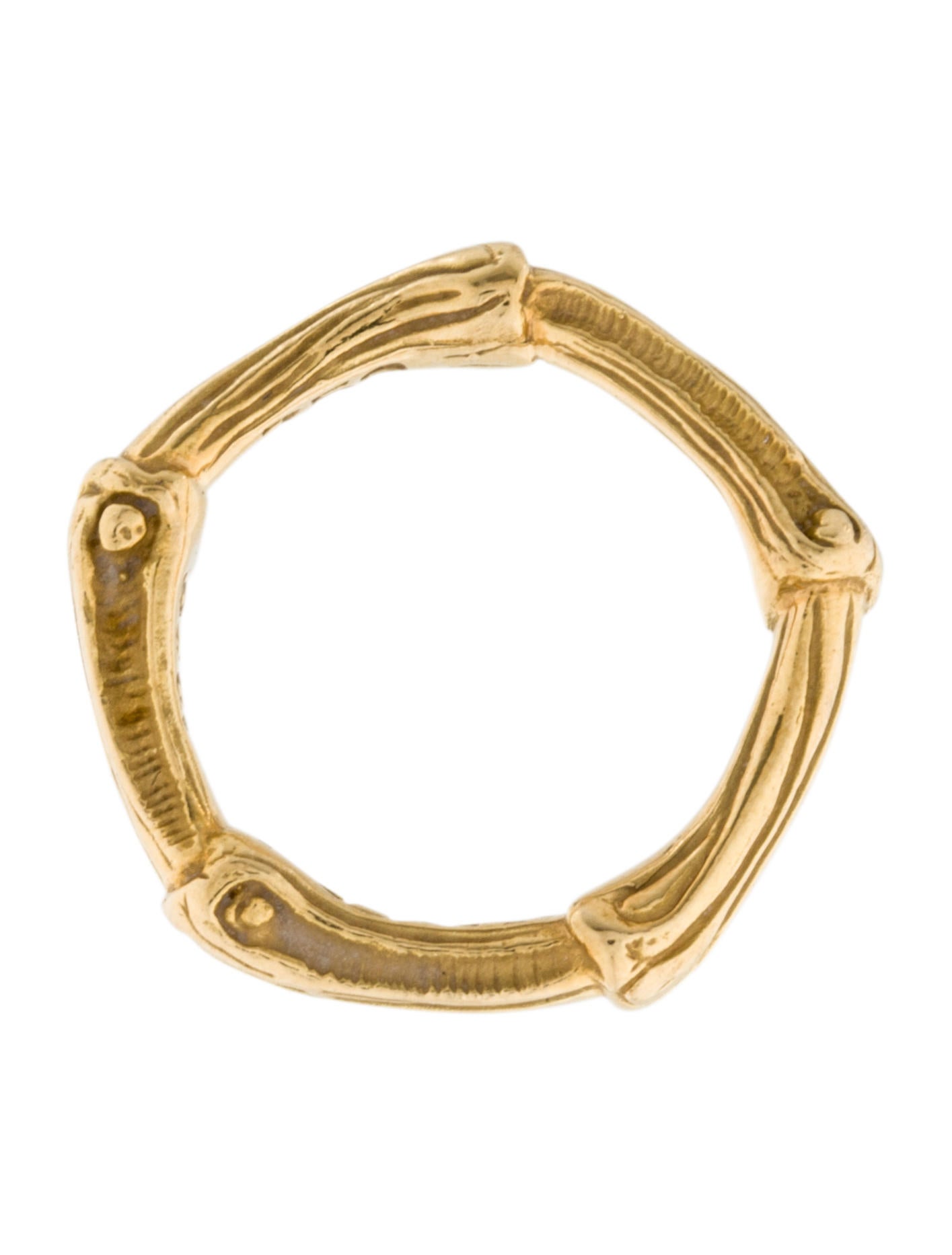 Tiffany & Co. 18K Bamboo Ring - Band, Rings - TIF34752 | The RealReal