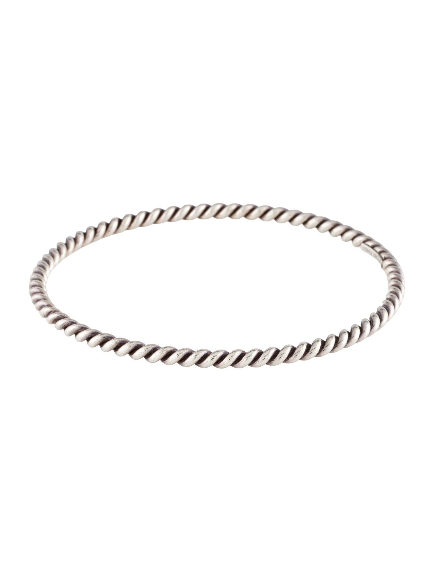 Tiffany & Co. Narrow Twisted Bangle Bracelet