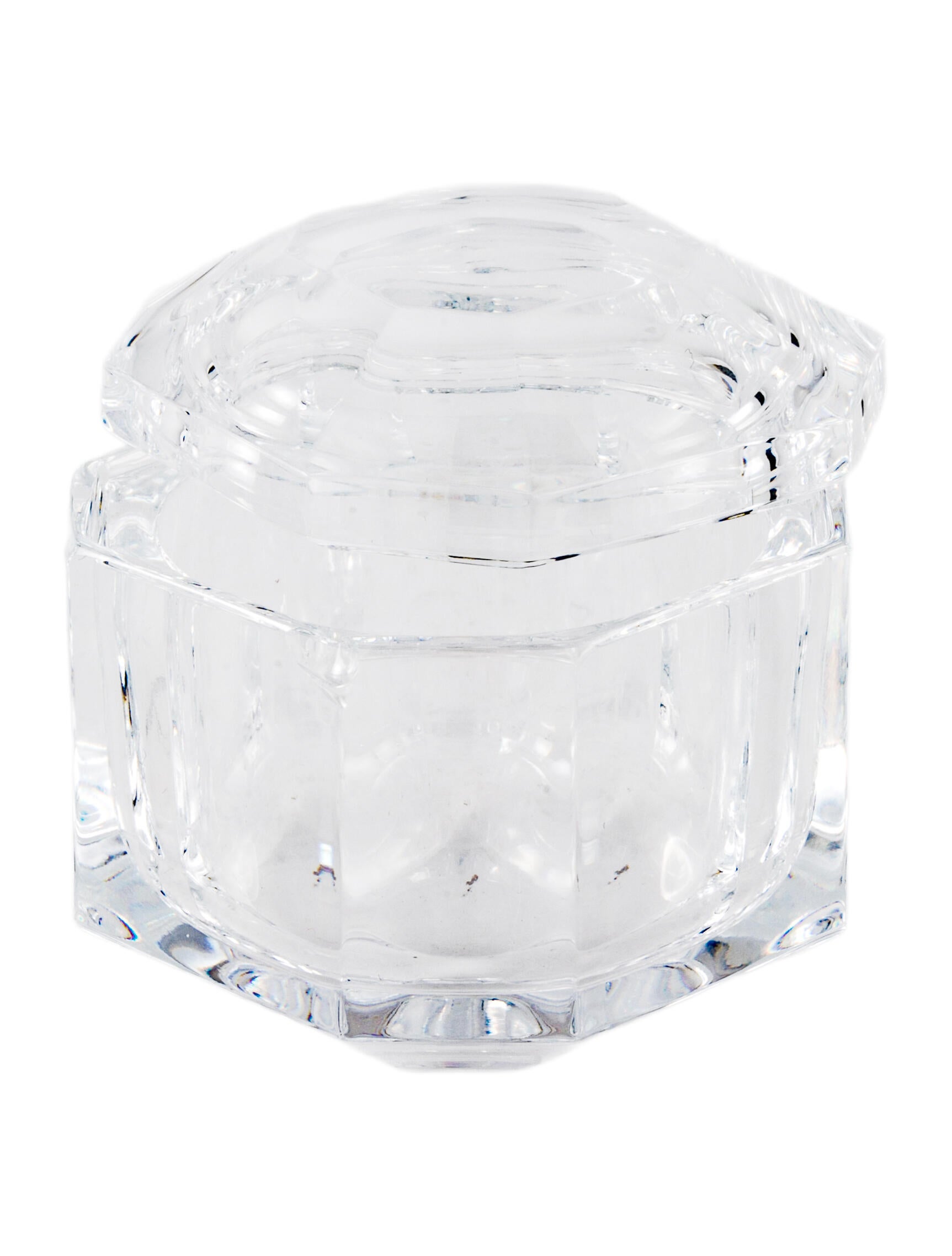 Tiffany & Co. Faceted Crystal Lidded Box
