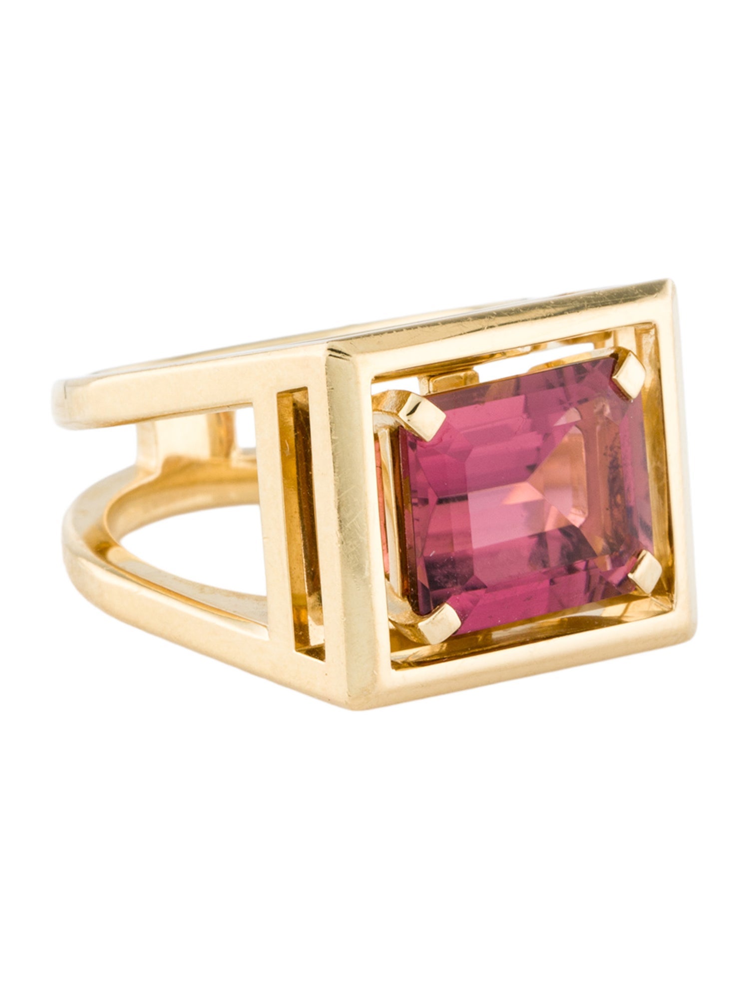 Tiffany & Co. 18K 4.51ct Tourmaline Jewel Box Ring