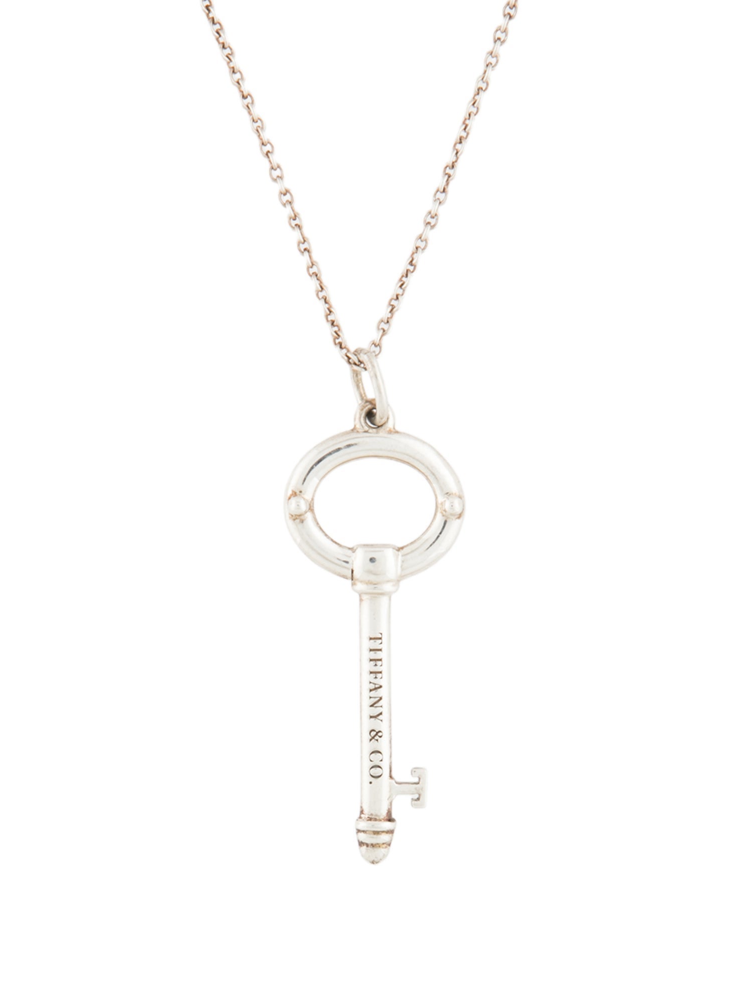 Tiffany & Co. Key Pendant Necklace