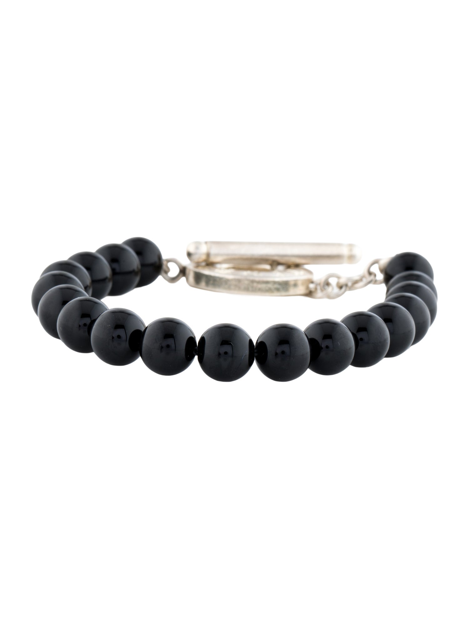 Tiffany & Co. Onyx Beaded Toggle Bracelet