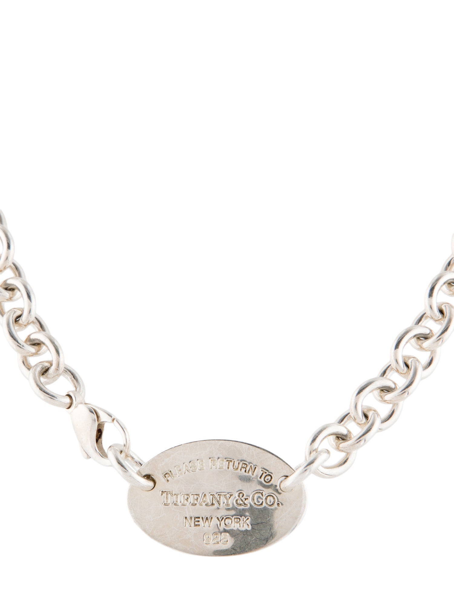 Tiffany & Co. Return to Tiffany™ Oval Tag Pendant Necklace