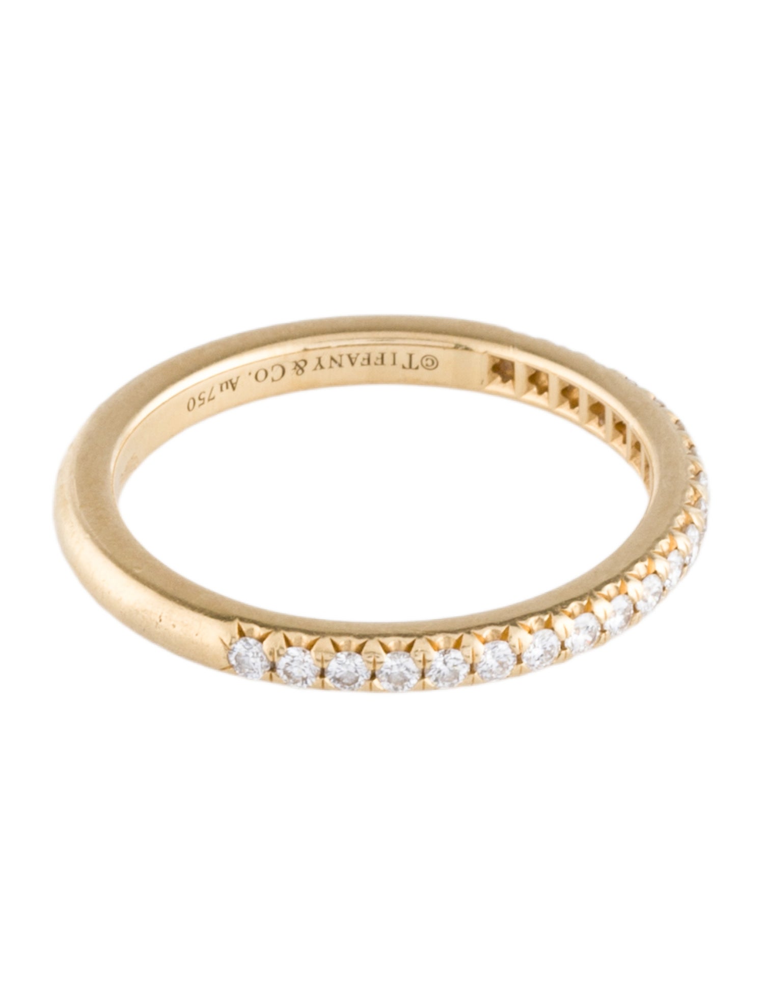 Tiffany & Co. 18K Diamond Half Eternity Ring